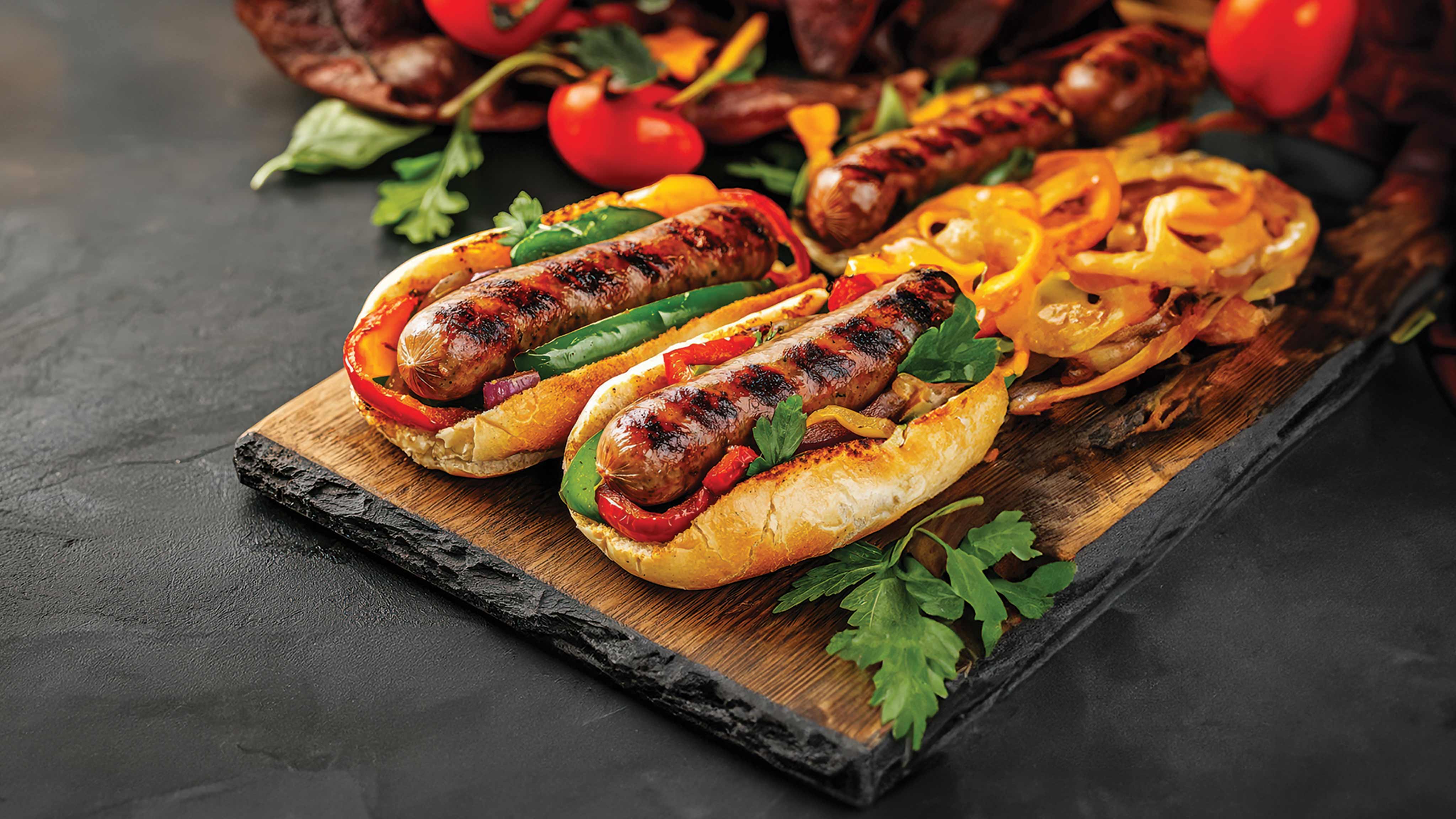 Image for Recipe Sausage and Pepper Filled Deli Sandwiches