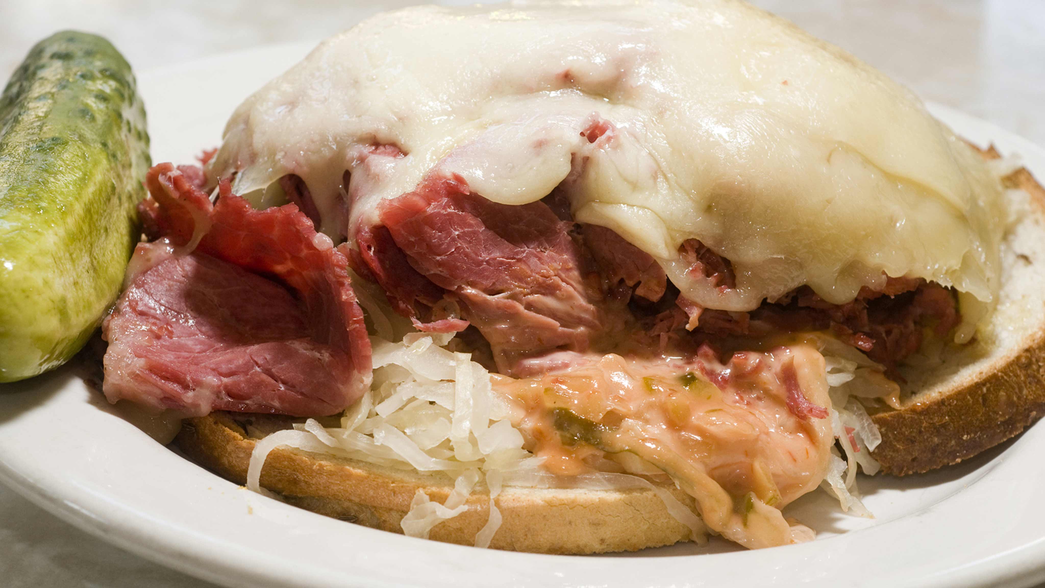 Image for Recipe Open-Face Reuben