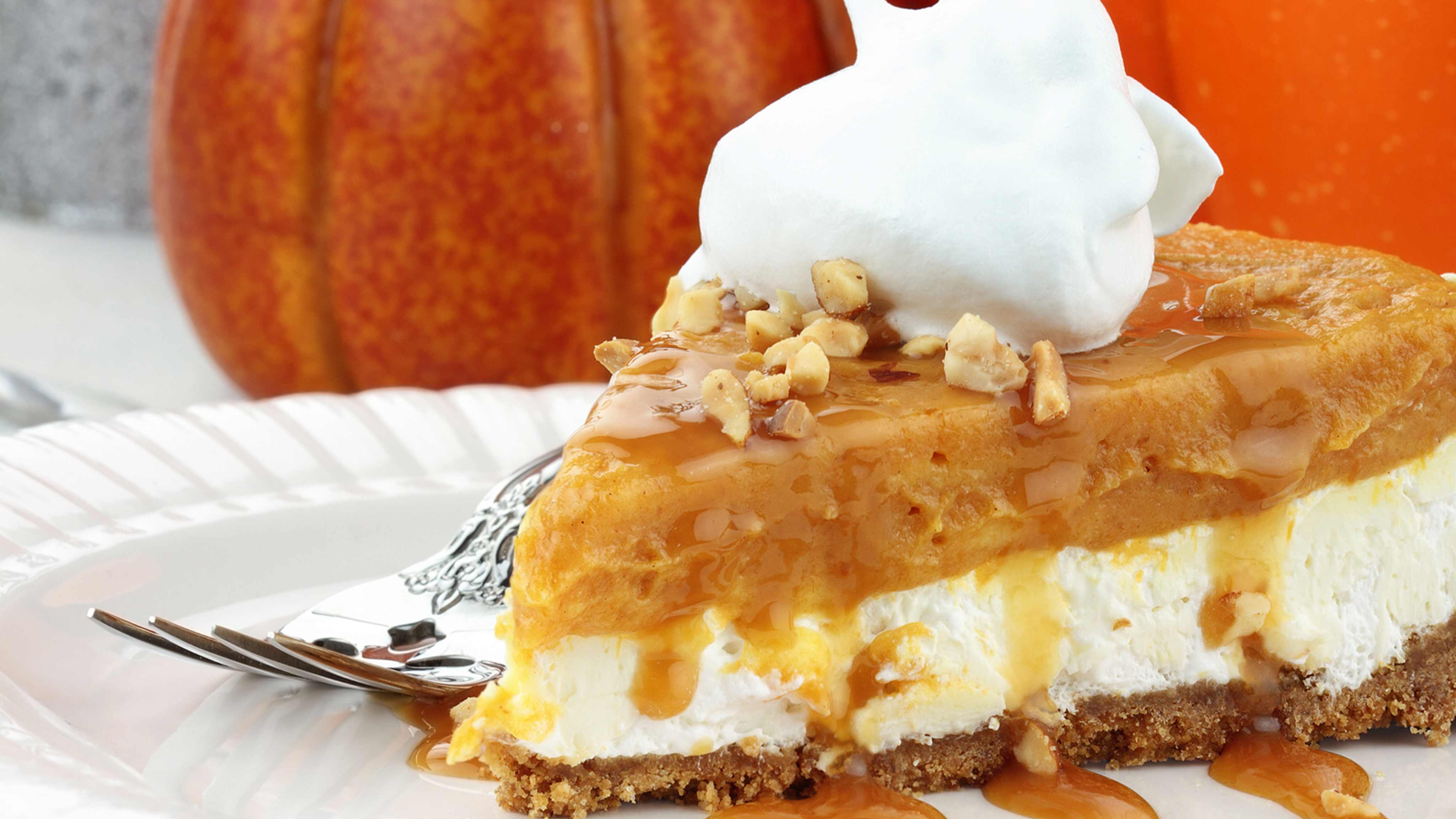 Image for Recipe Double Layer No Bake Pumpkin Pie