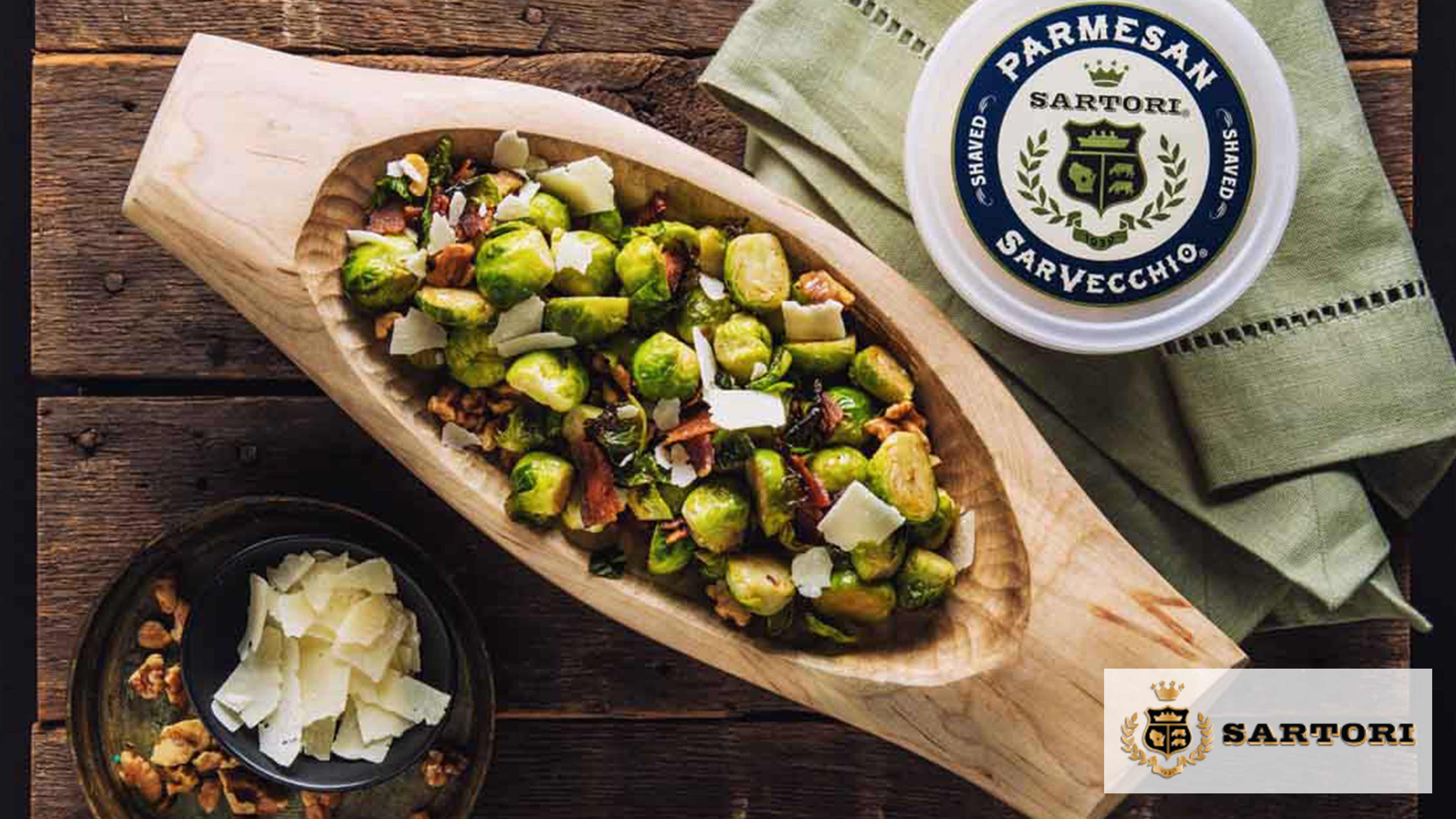 Image for Recipe Sartori® SarVecchio® Parmesan Brussels Sprouts