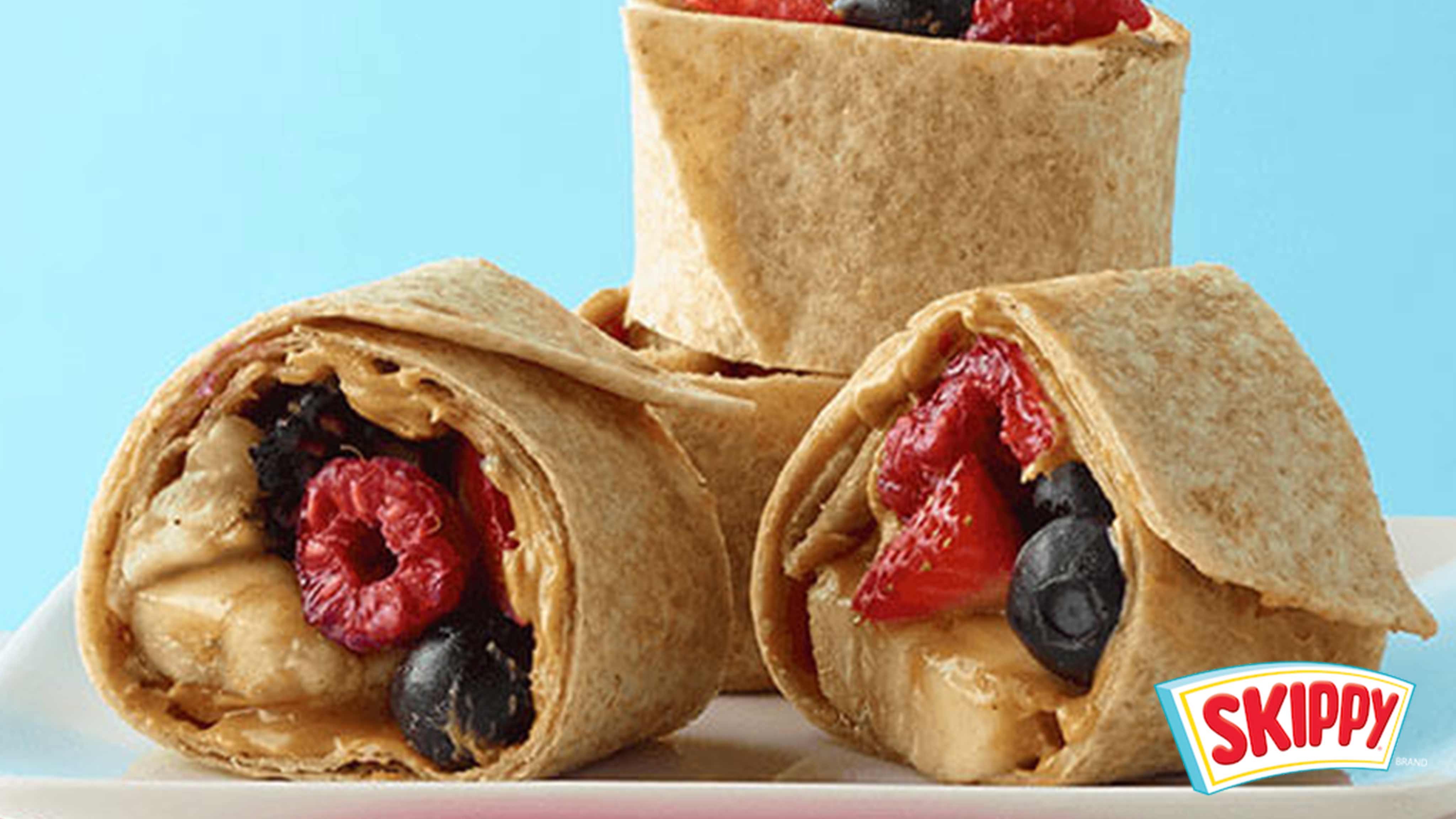 Image for Recipe SKIPPY® Peanut Butter-Banana-Berry Spirals