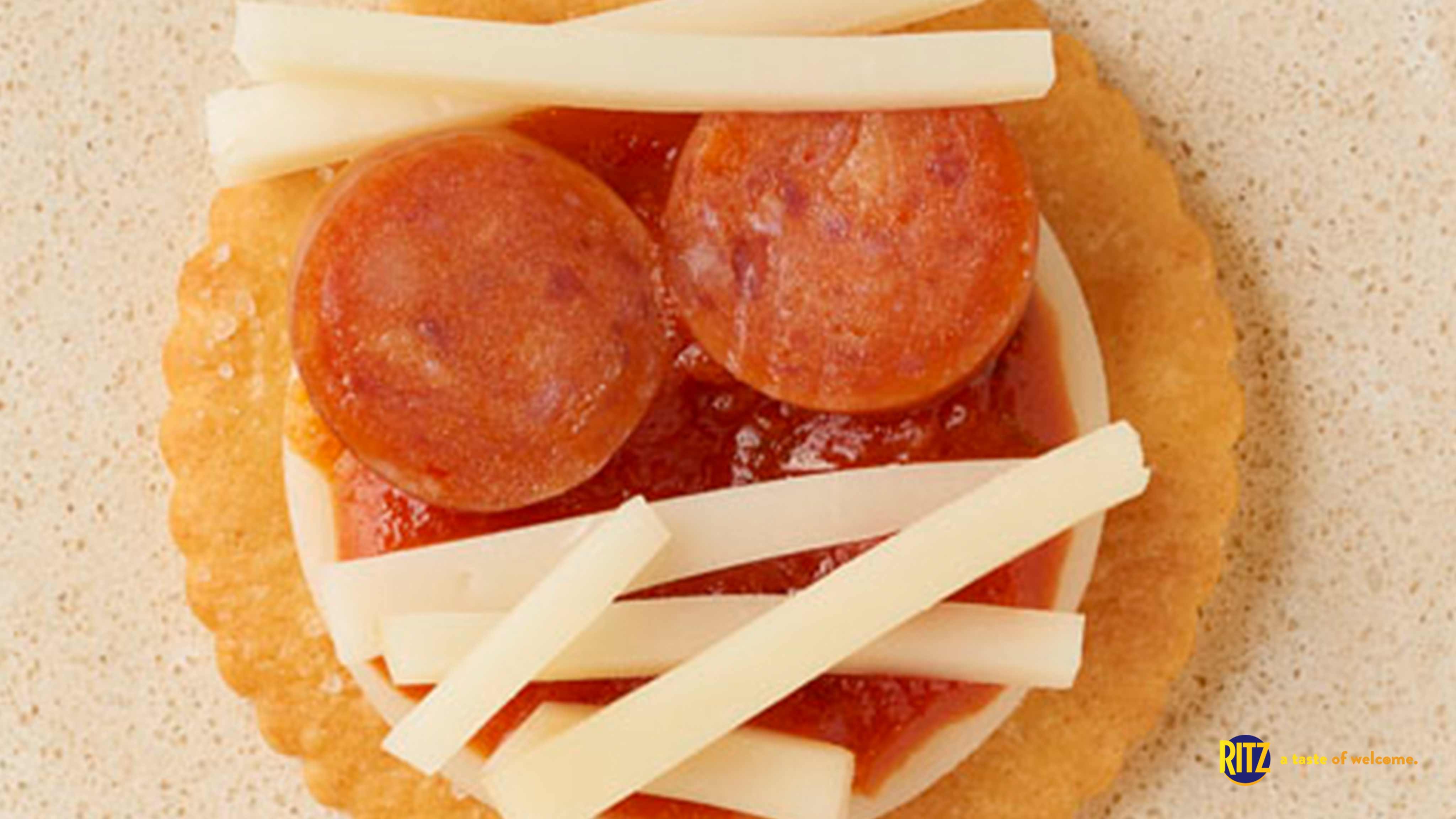 Image for Recipe Ritz Pizza Mummies