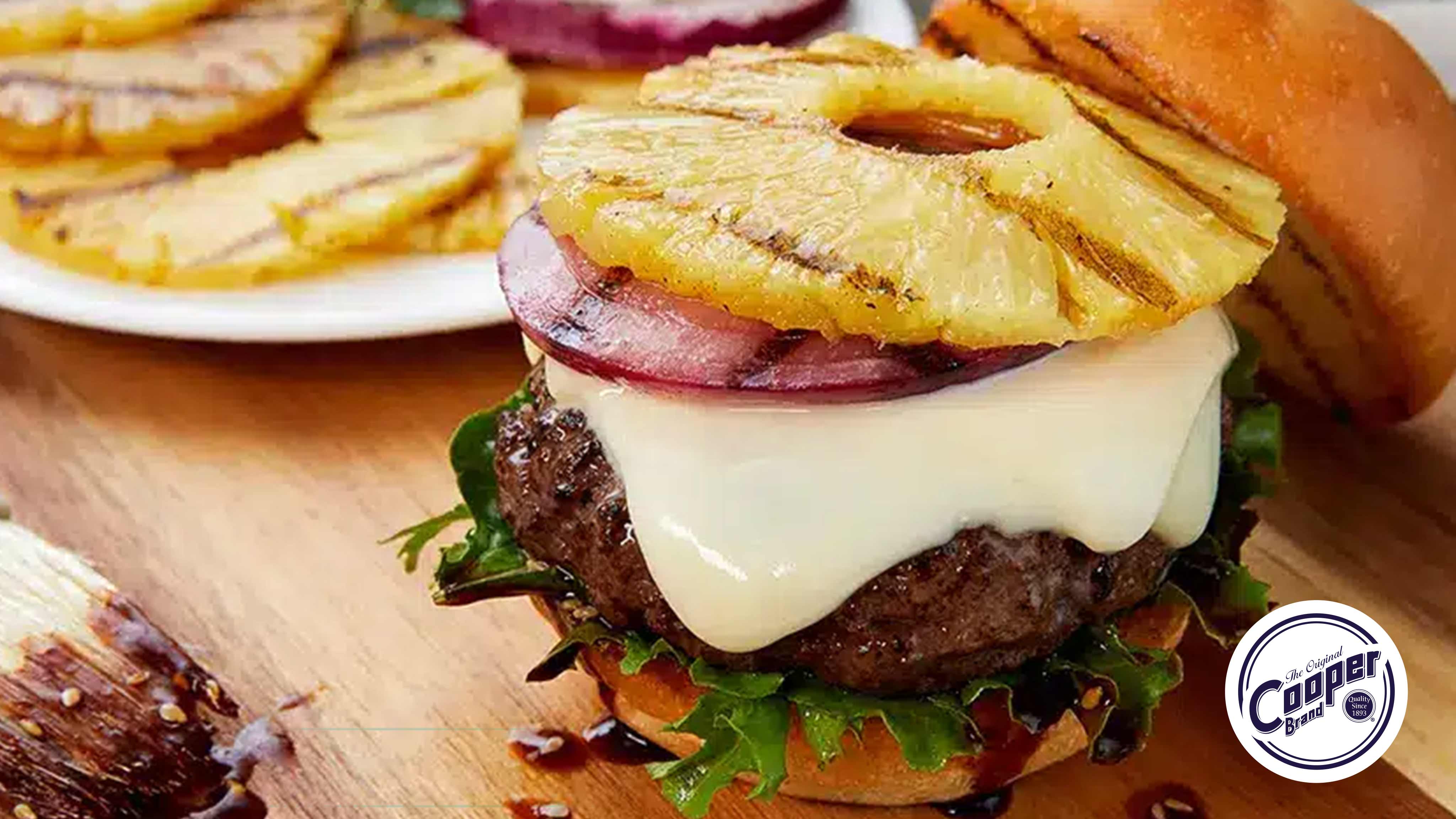 Image for Recipe Cooper Pineapple Cheeseburger - Your Luau Burger