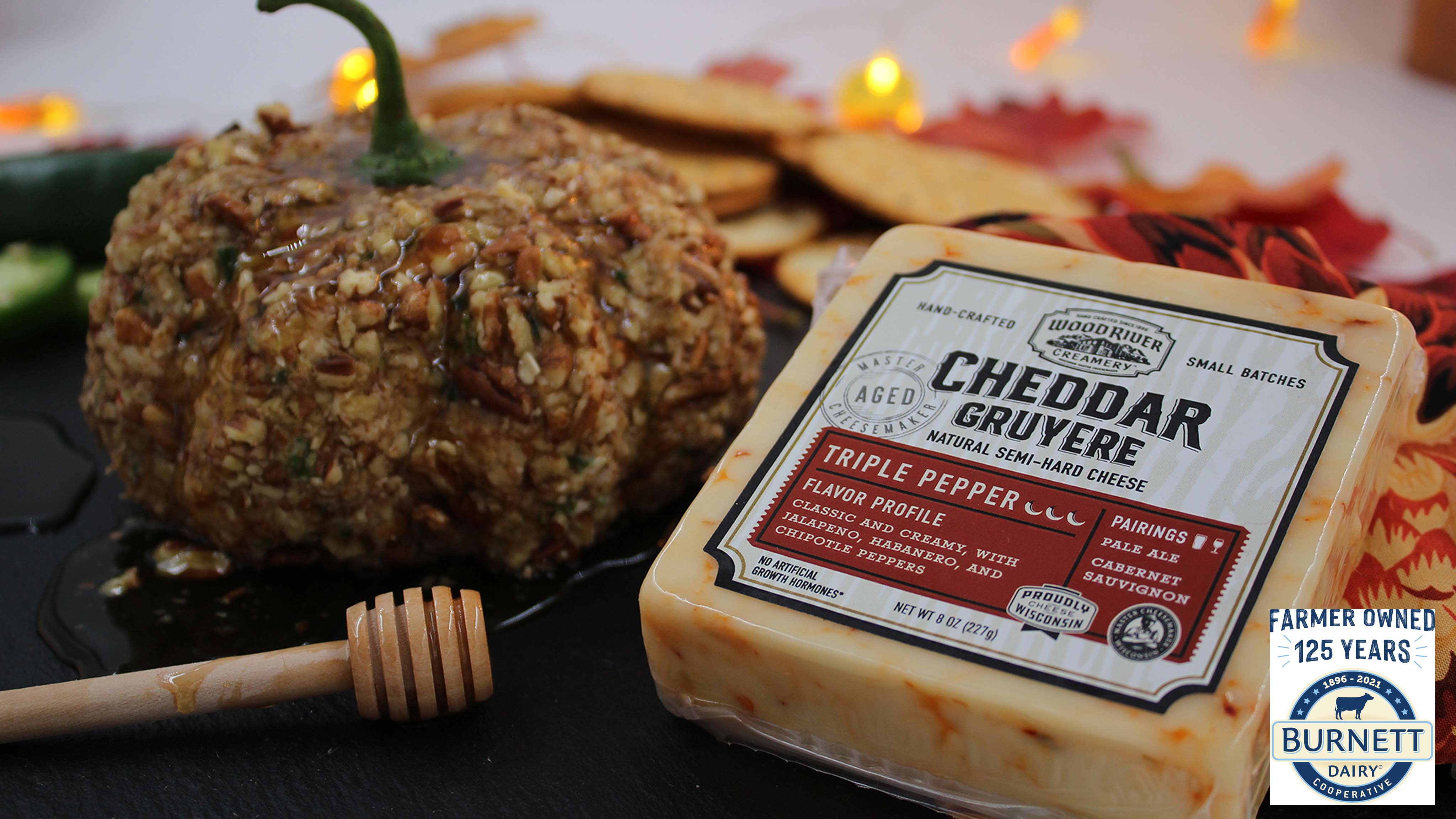 Image for Recipe Candied Pepper Pecan Cheese Ball