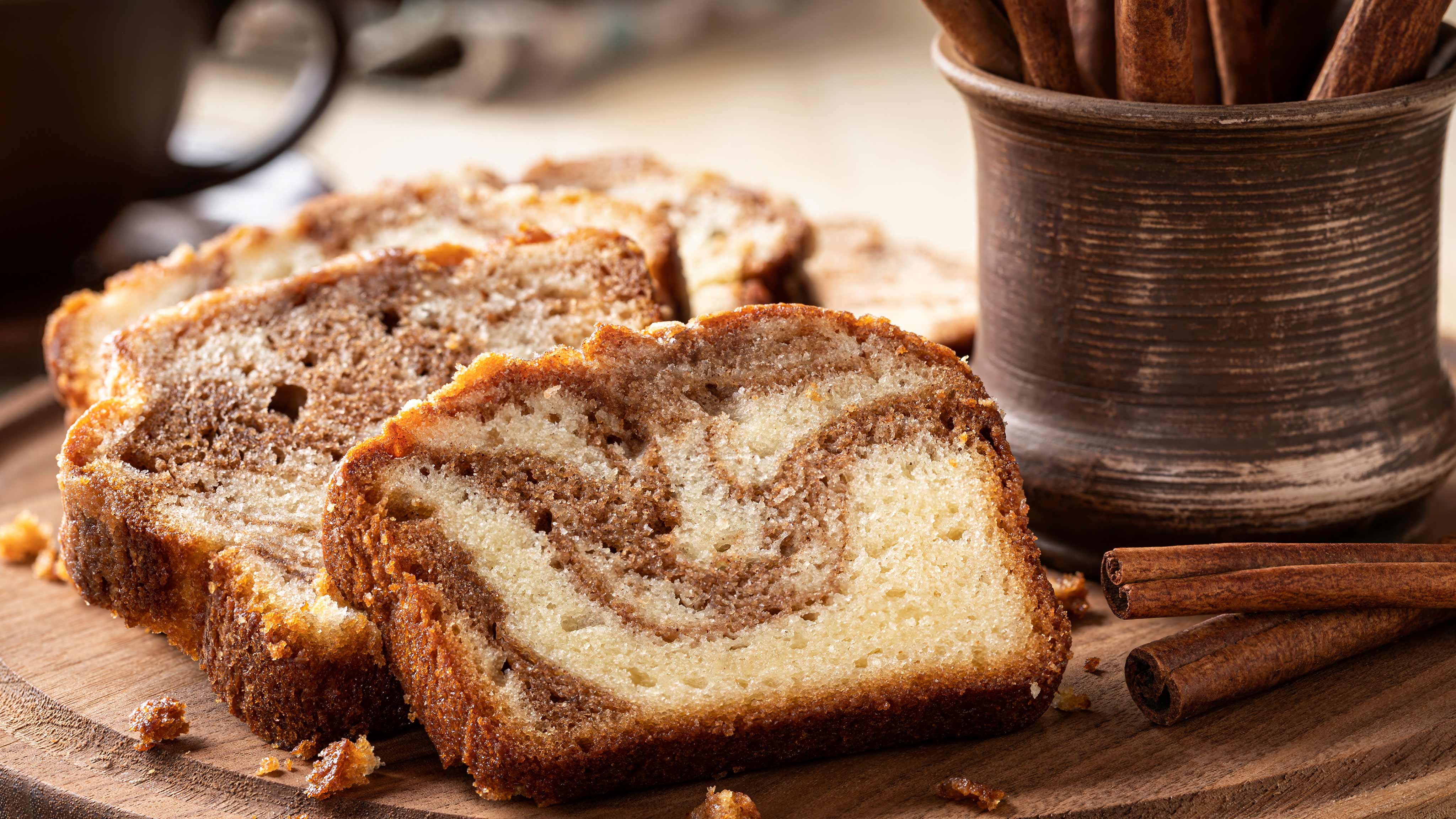 Image for Recipe Eggnog Cinnamon Quick Bread