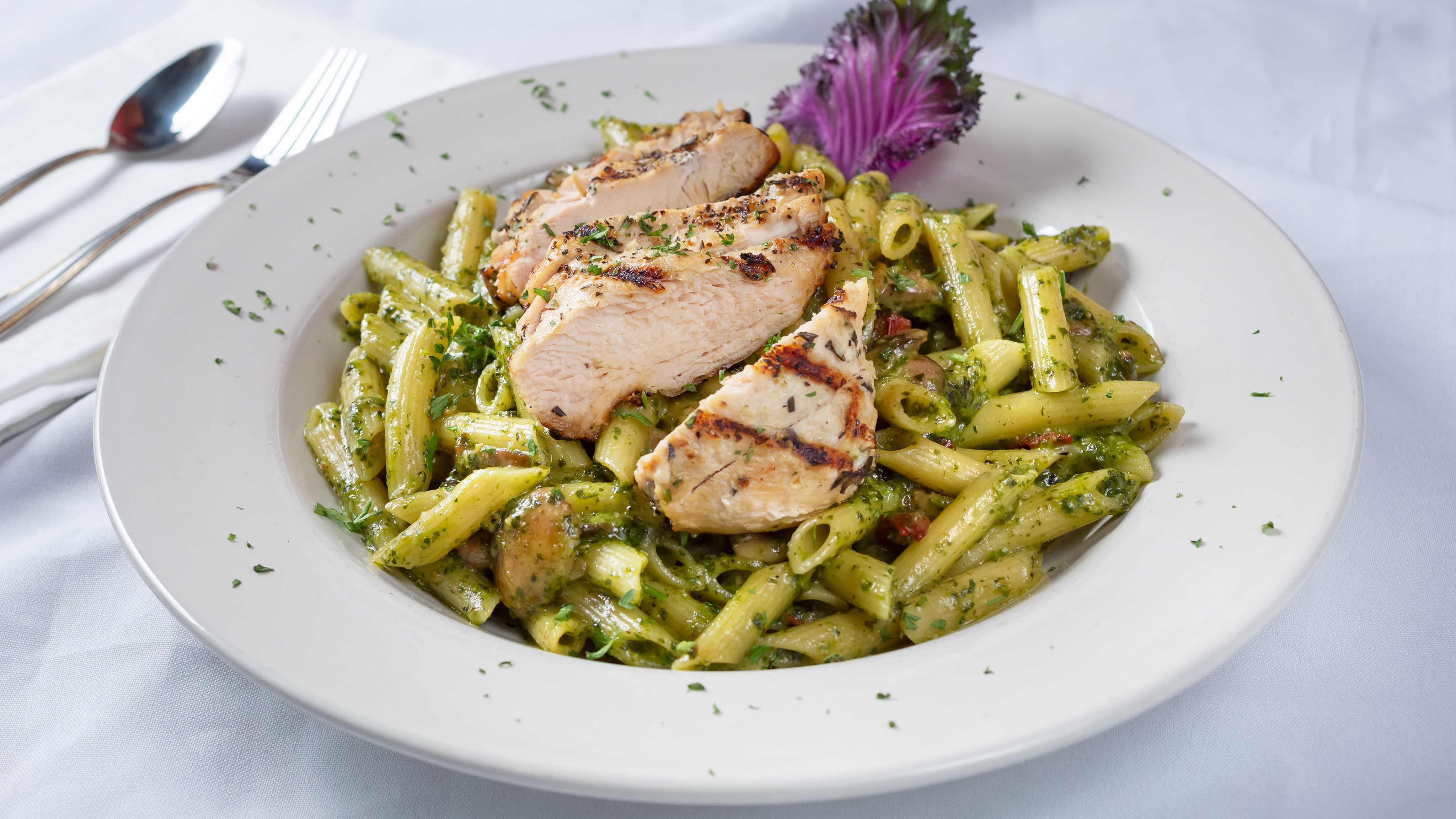 Image for Recipe Grilled Chicken Penne Pesto