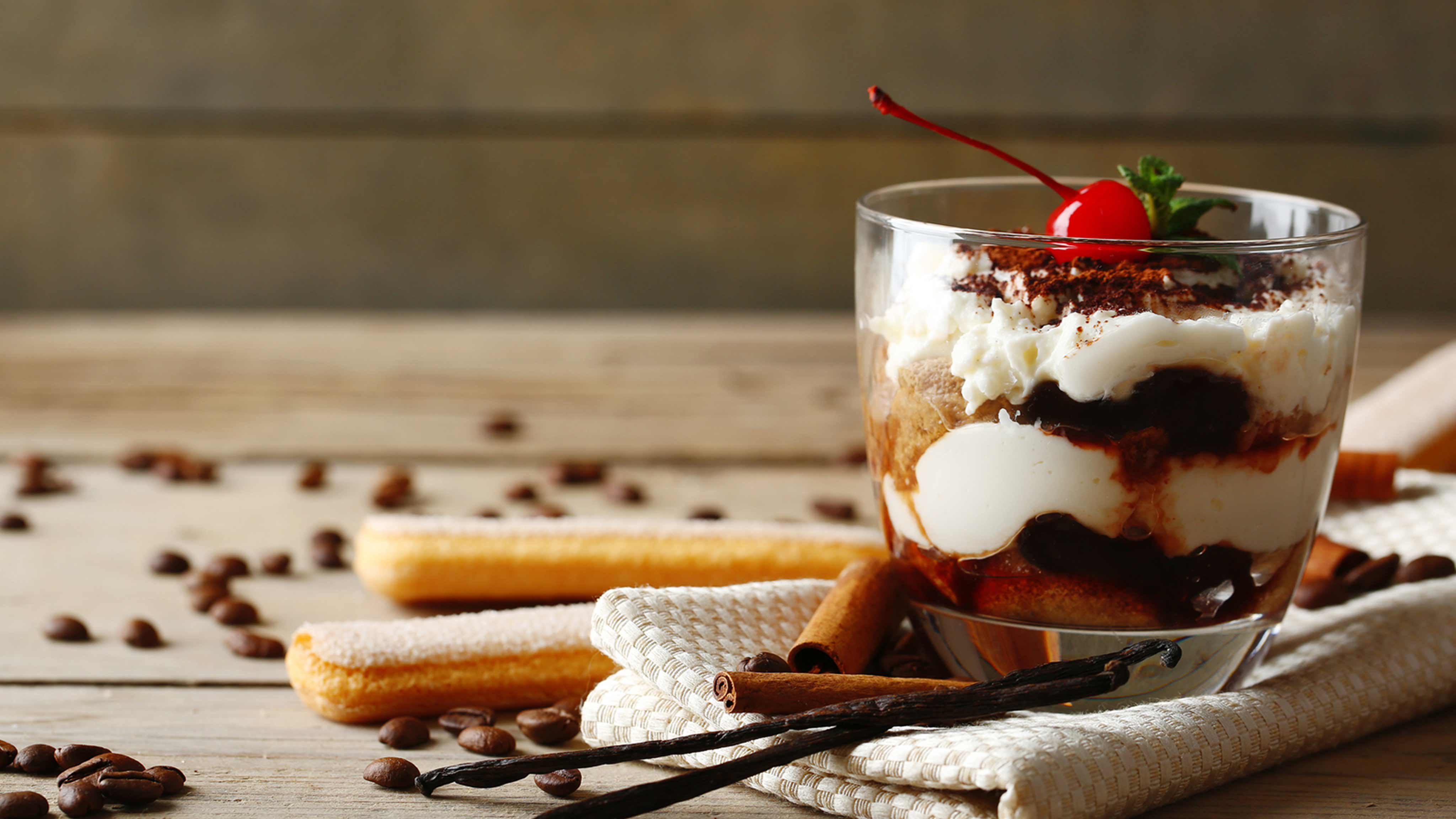 Image for Recipe Cherry Tiramisu Parfait