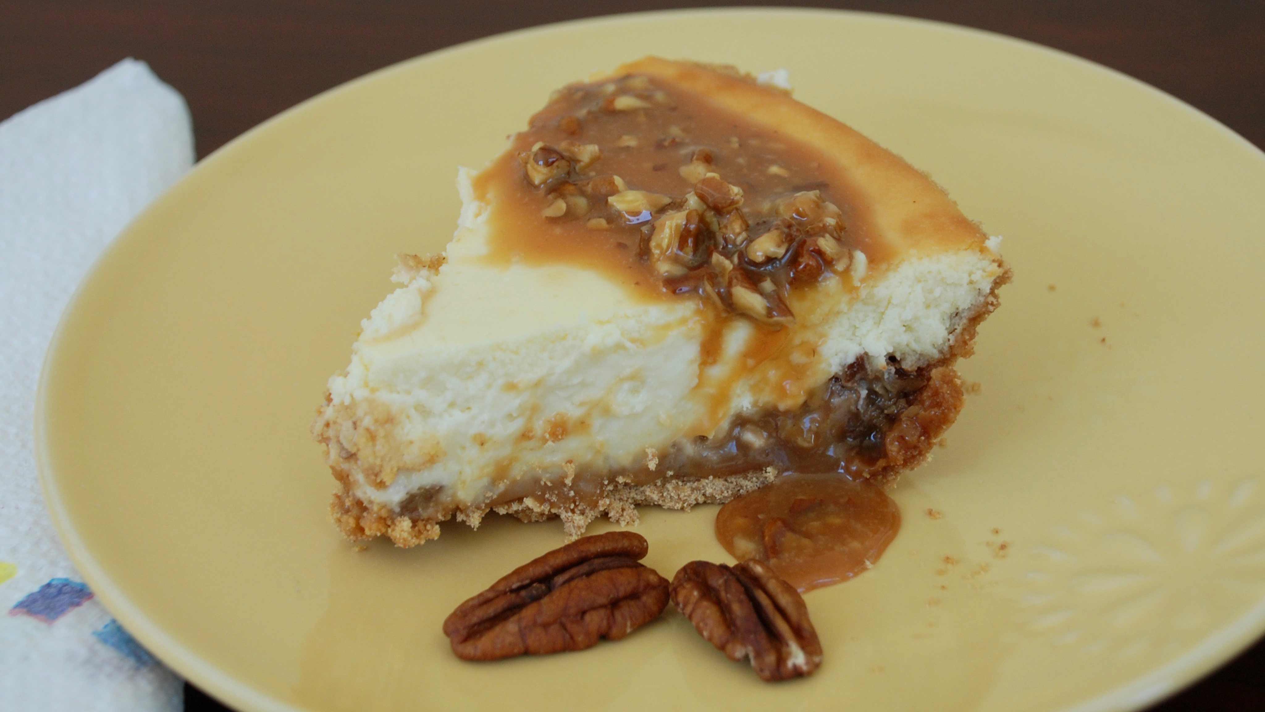 Image for Recipe Caramel Pecan Cheesecake