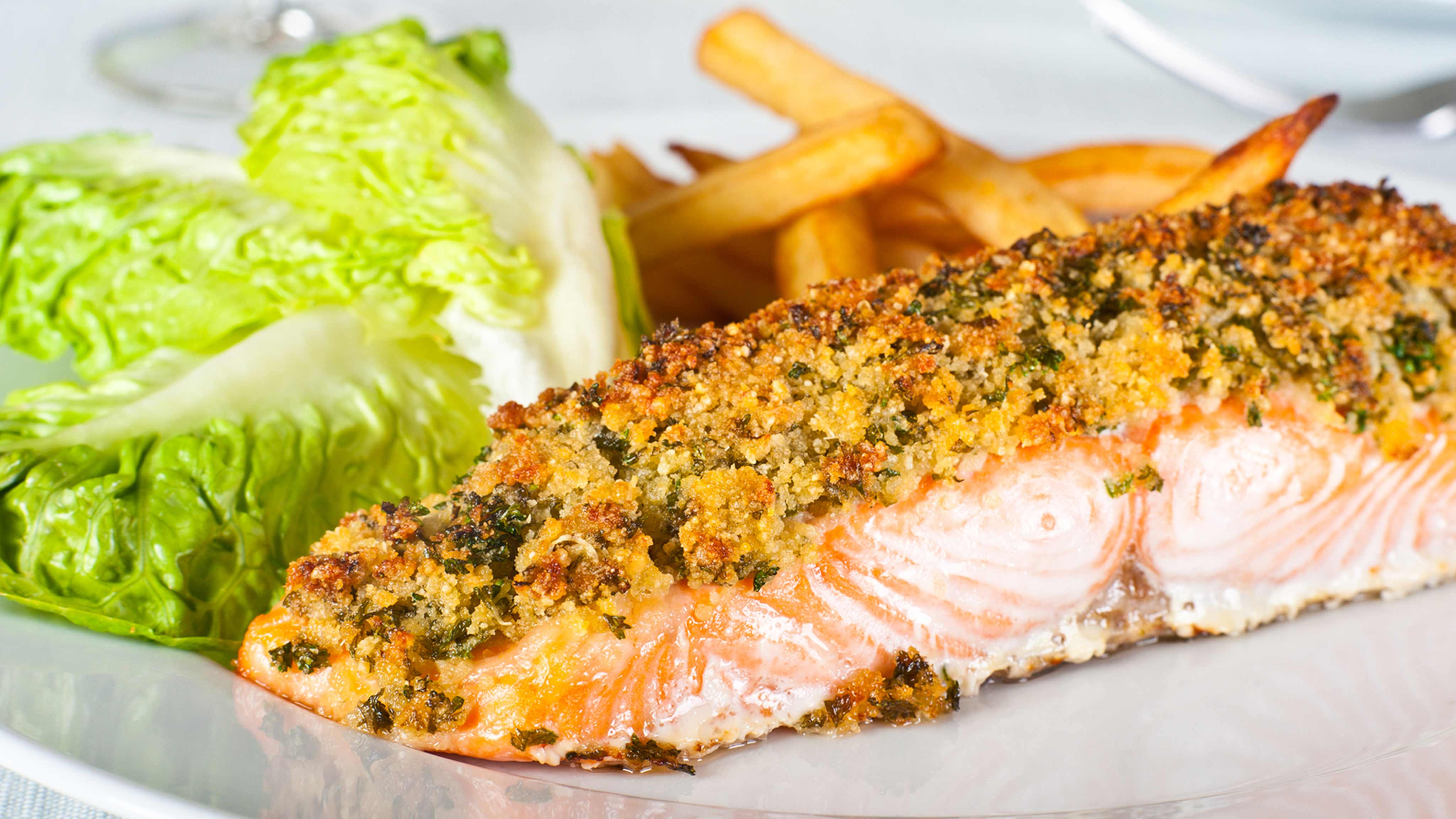 Image for Recipe Salmon Fillets with Country Herb Crust