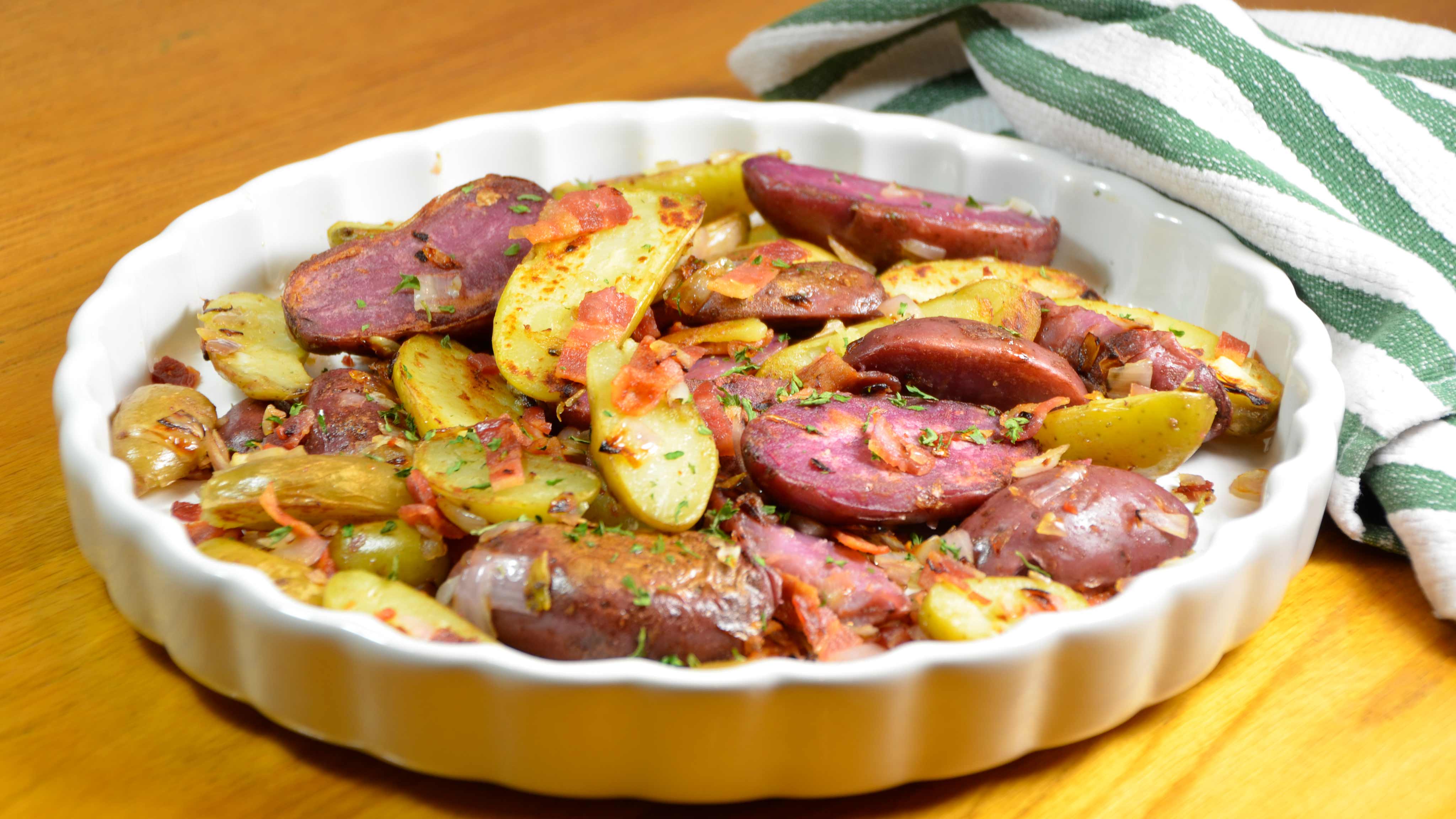 Image for Recipe Fingerling Potatoes with Bacon and Red Onion