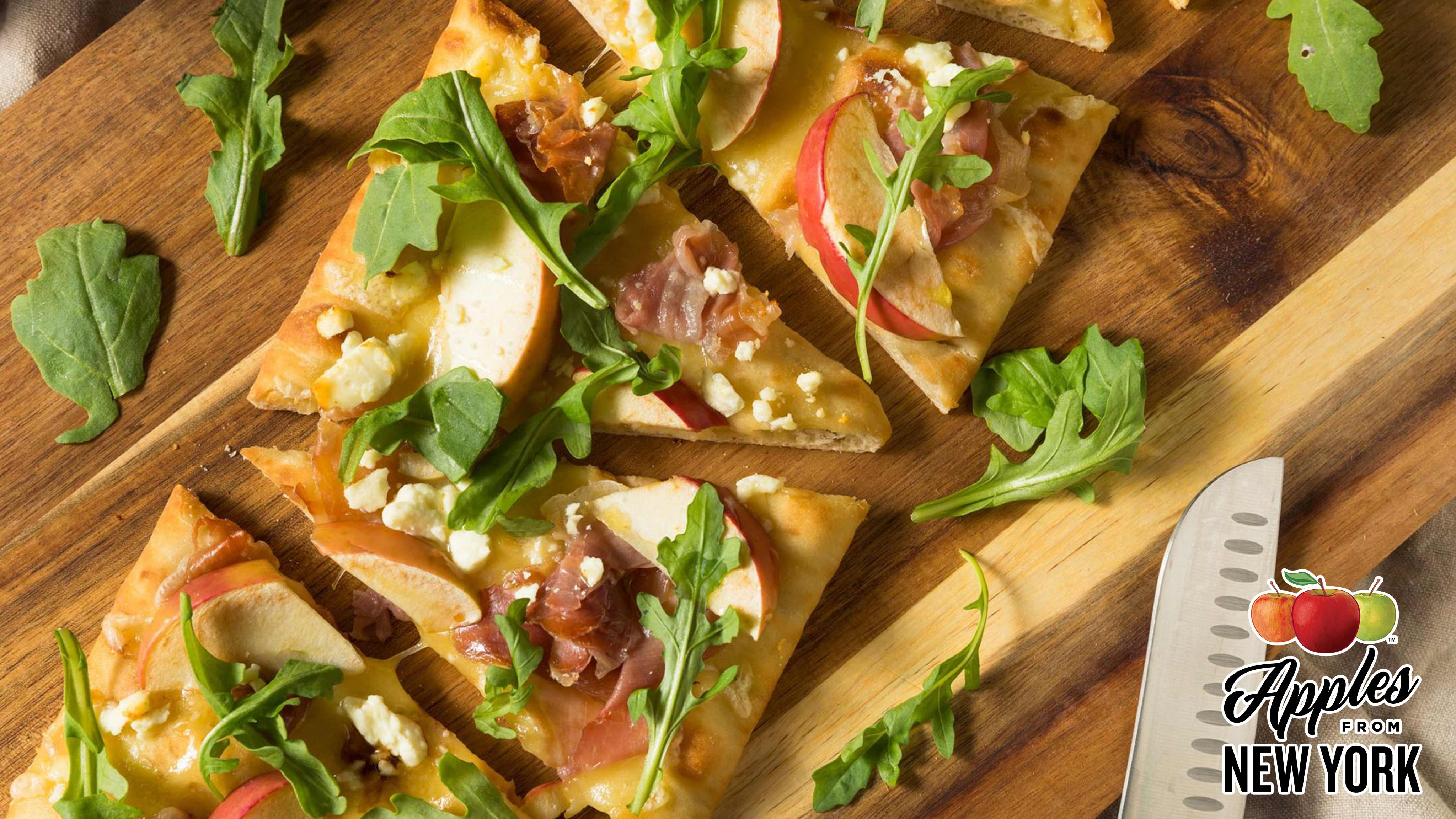 Image for Recipe Apple Cheddar Pizza with Toasted Pecans