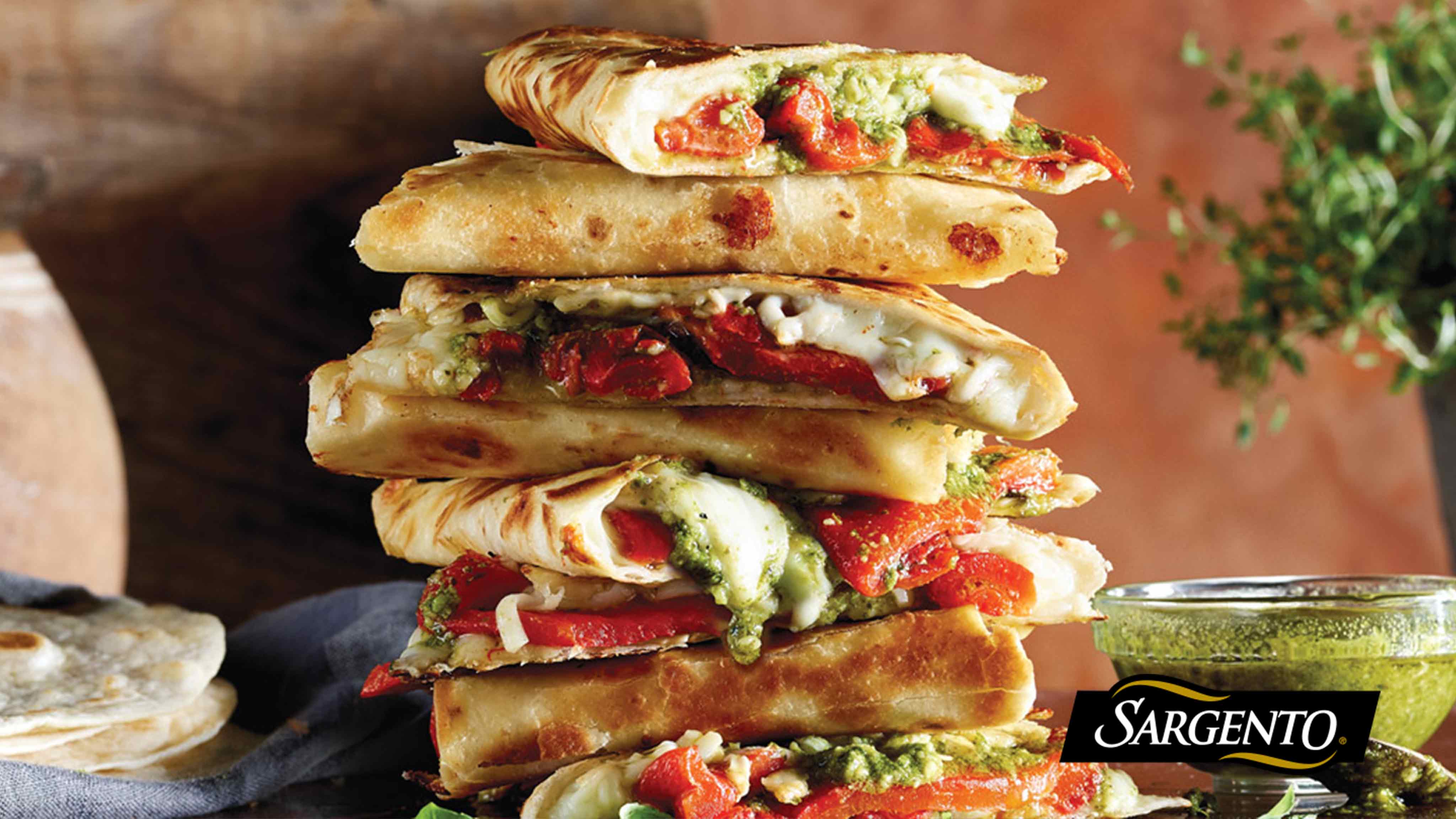 Image for Recipe Mexican Caprese Quesadilla