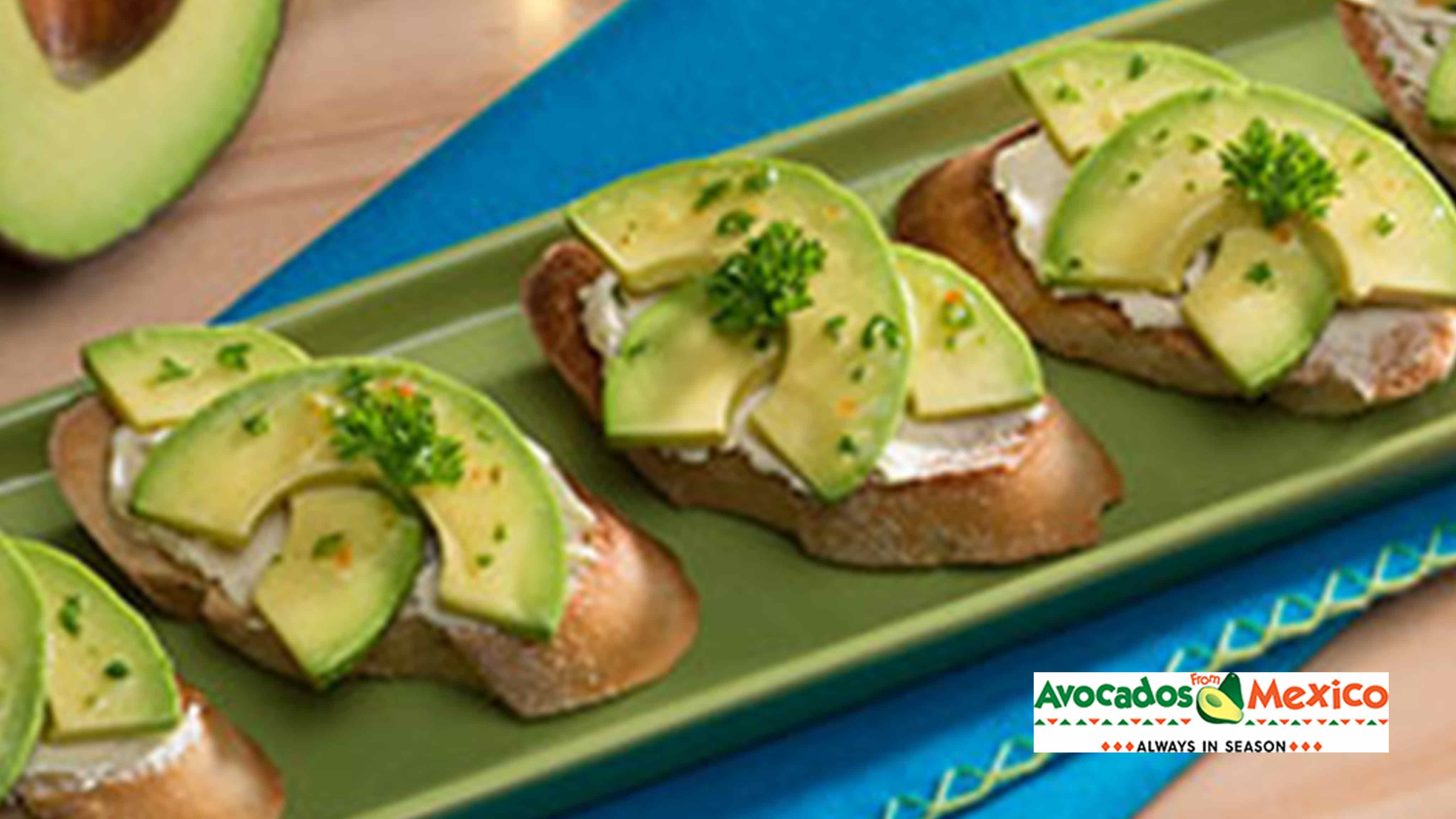 Image for Recipe Avocado, Tomato and Goat Cheese Toasts