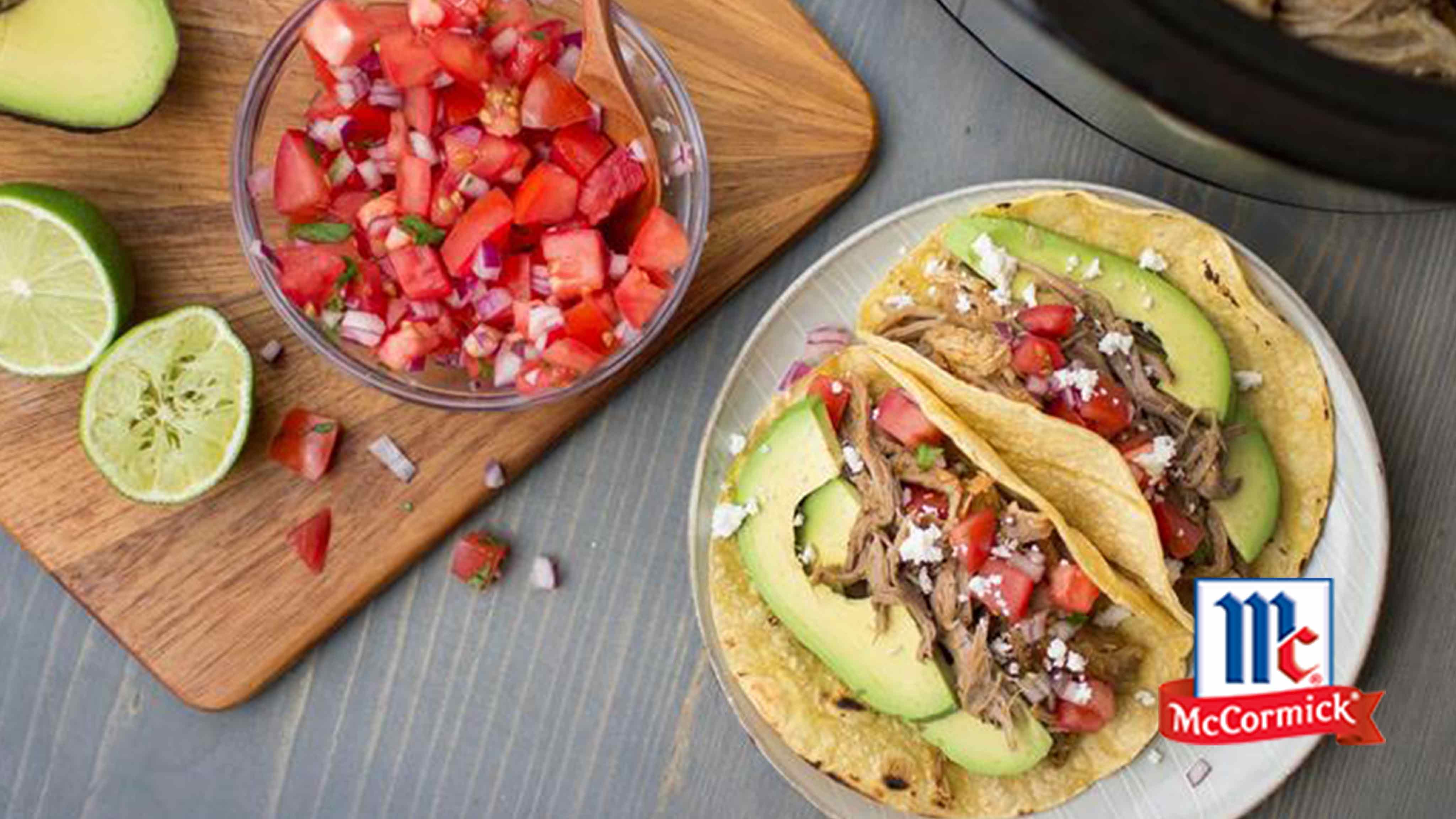 Image for Recipe Slow Cookers Shredded Pork Carnitas Taco