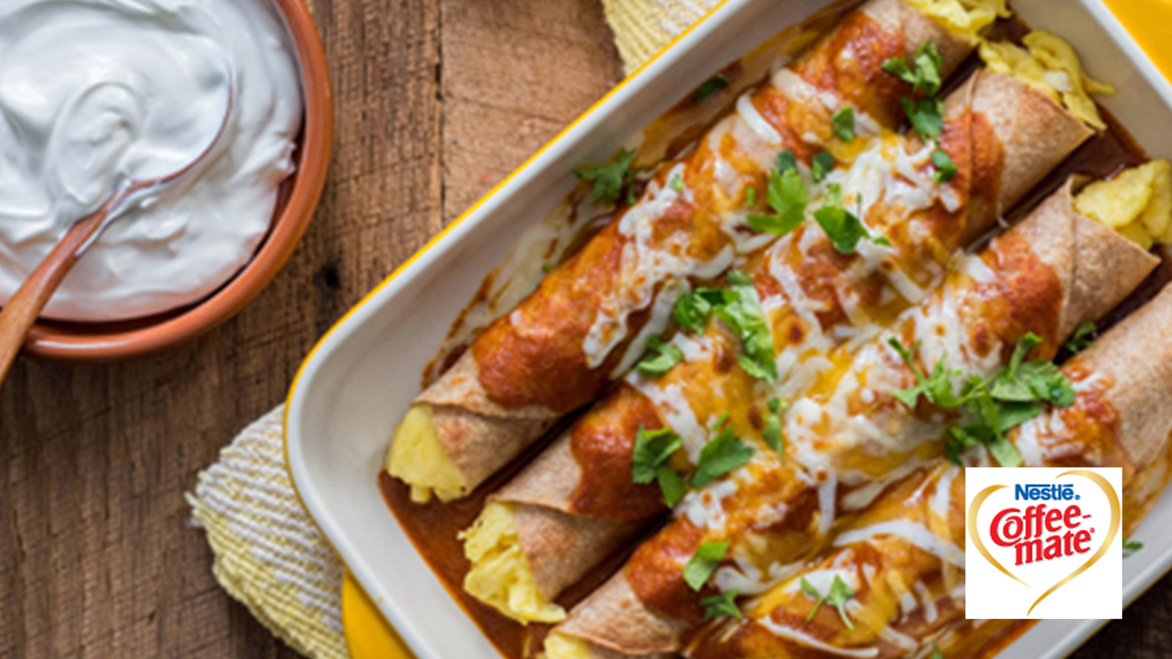 Image for Recipe Creamy Breakfast Enchiladas