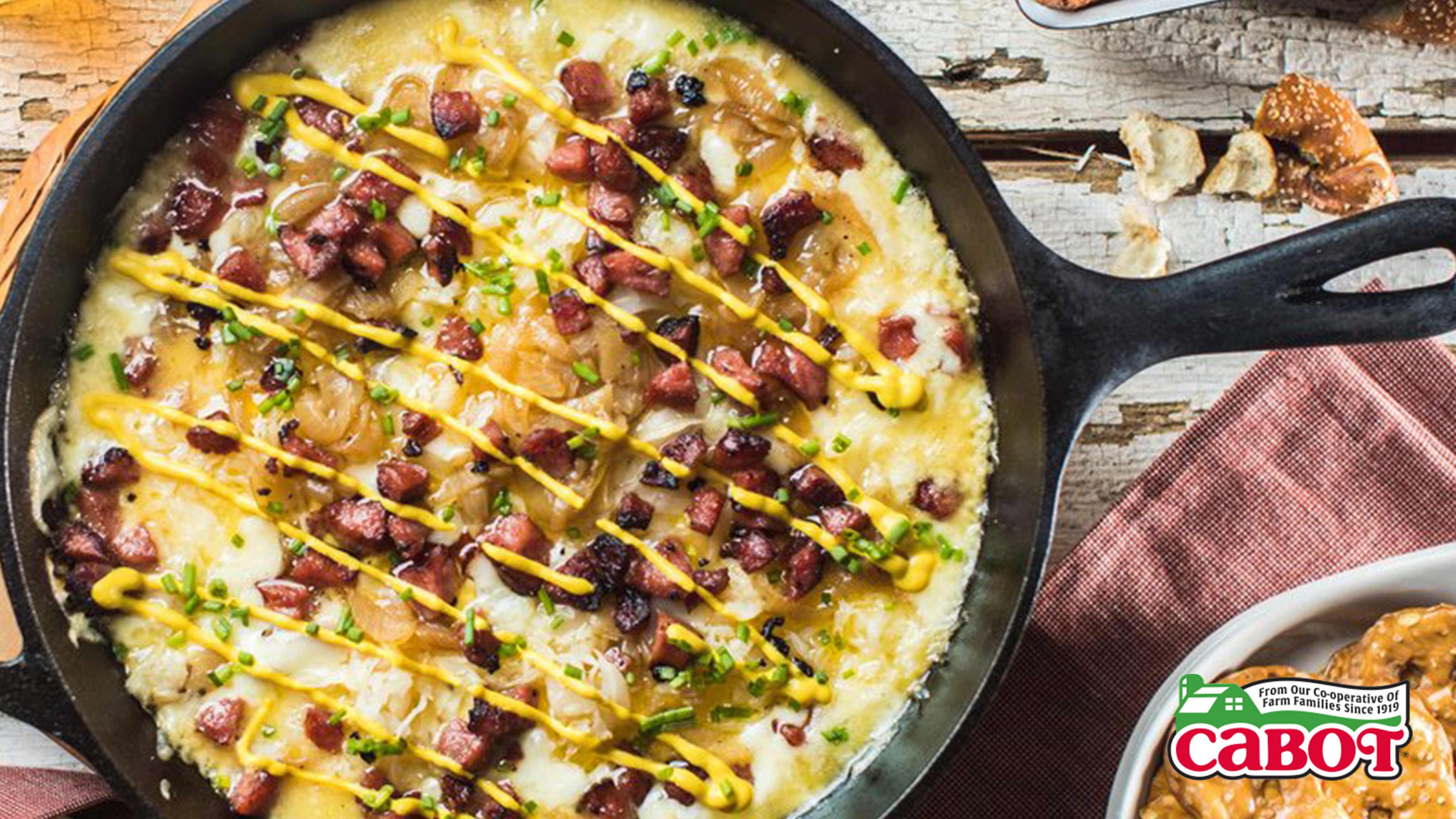 Image for Recipe Queso Fundido with Sausage and Caramelized Onions