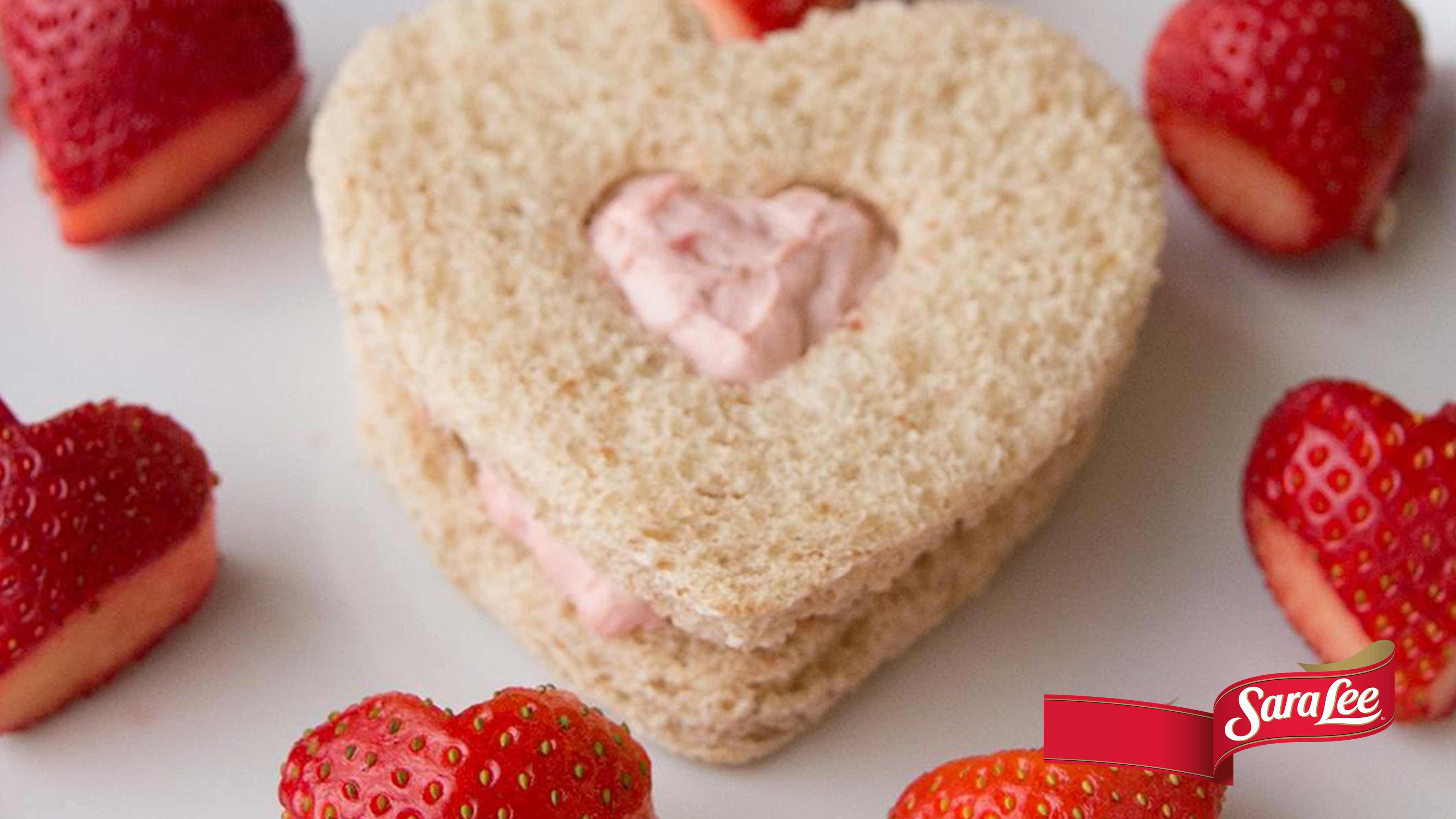 Image for Recipe Strawberry Hearts Sandwich