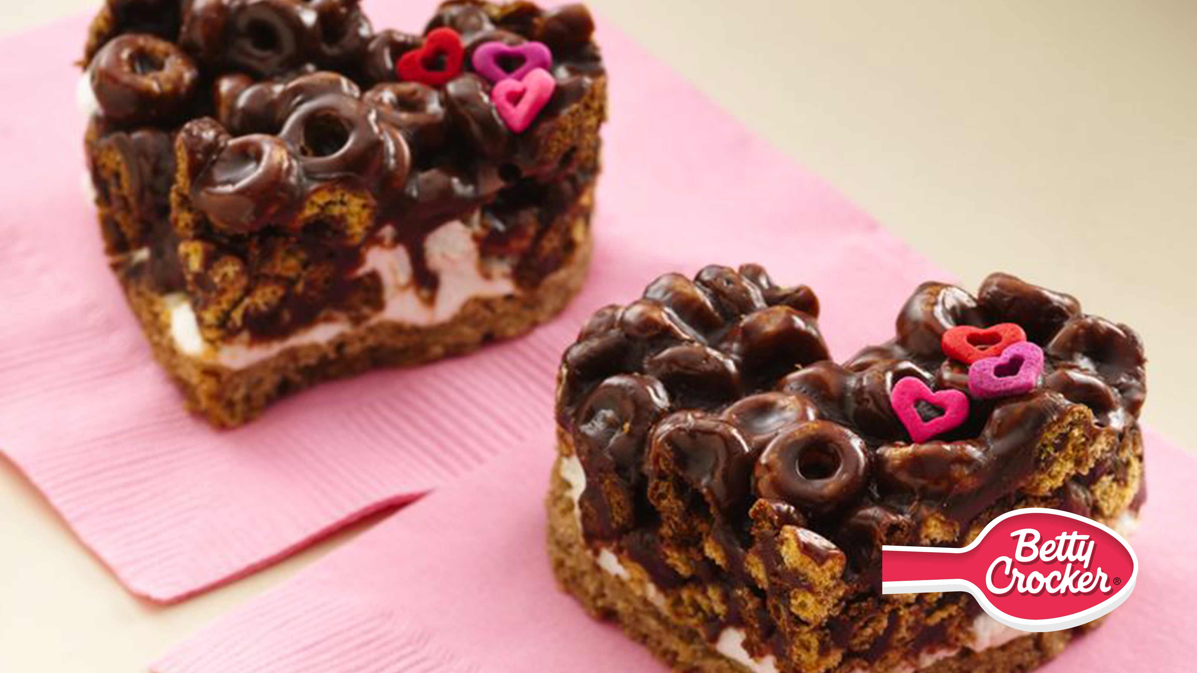 Image for Recipe Chocolate Cheerios Marshmallow Hearts