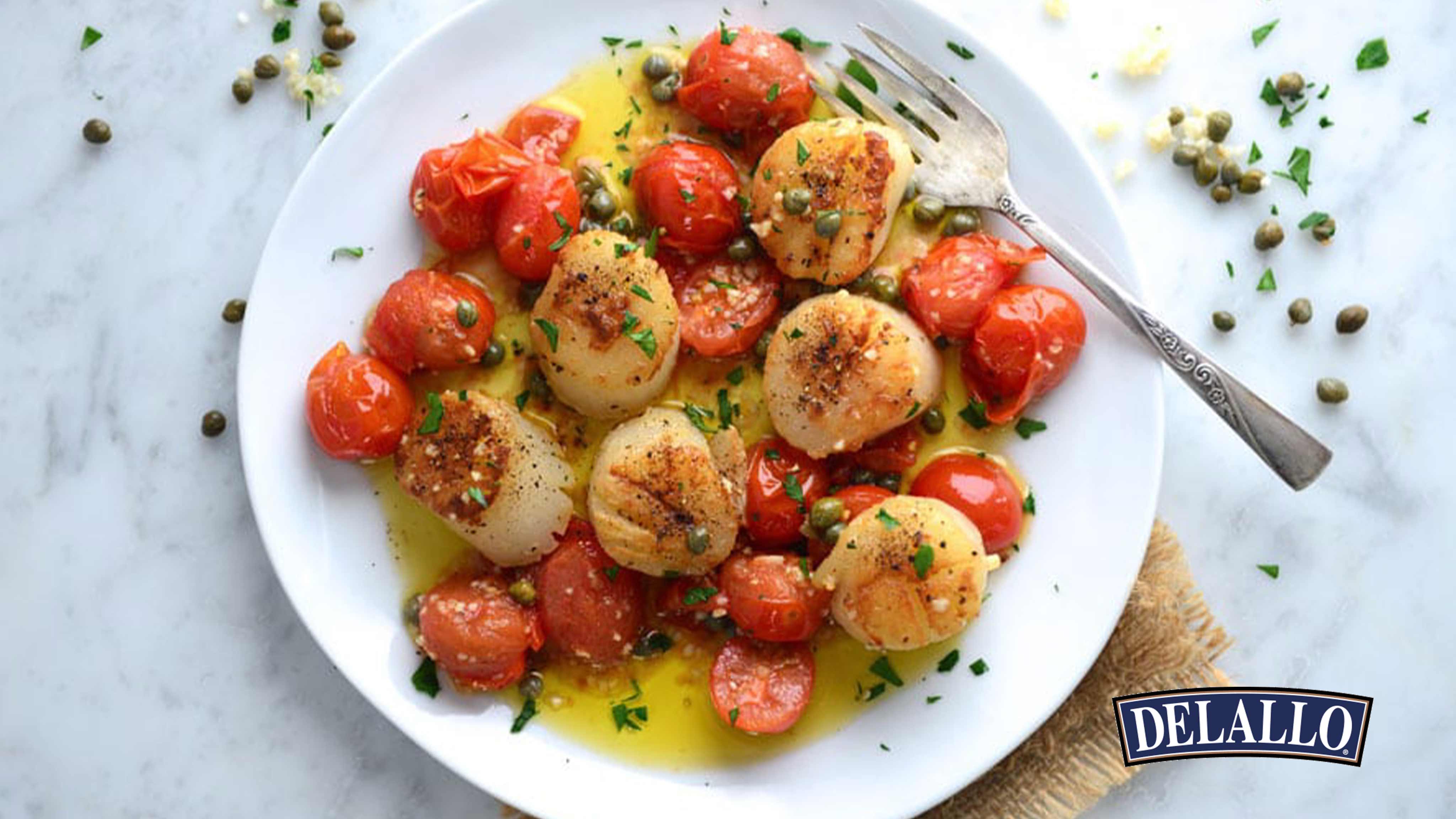 Image for Recipe Pan Seared Scallop Scampi