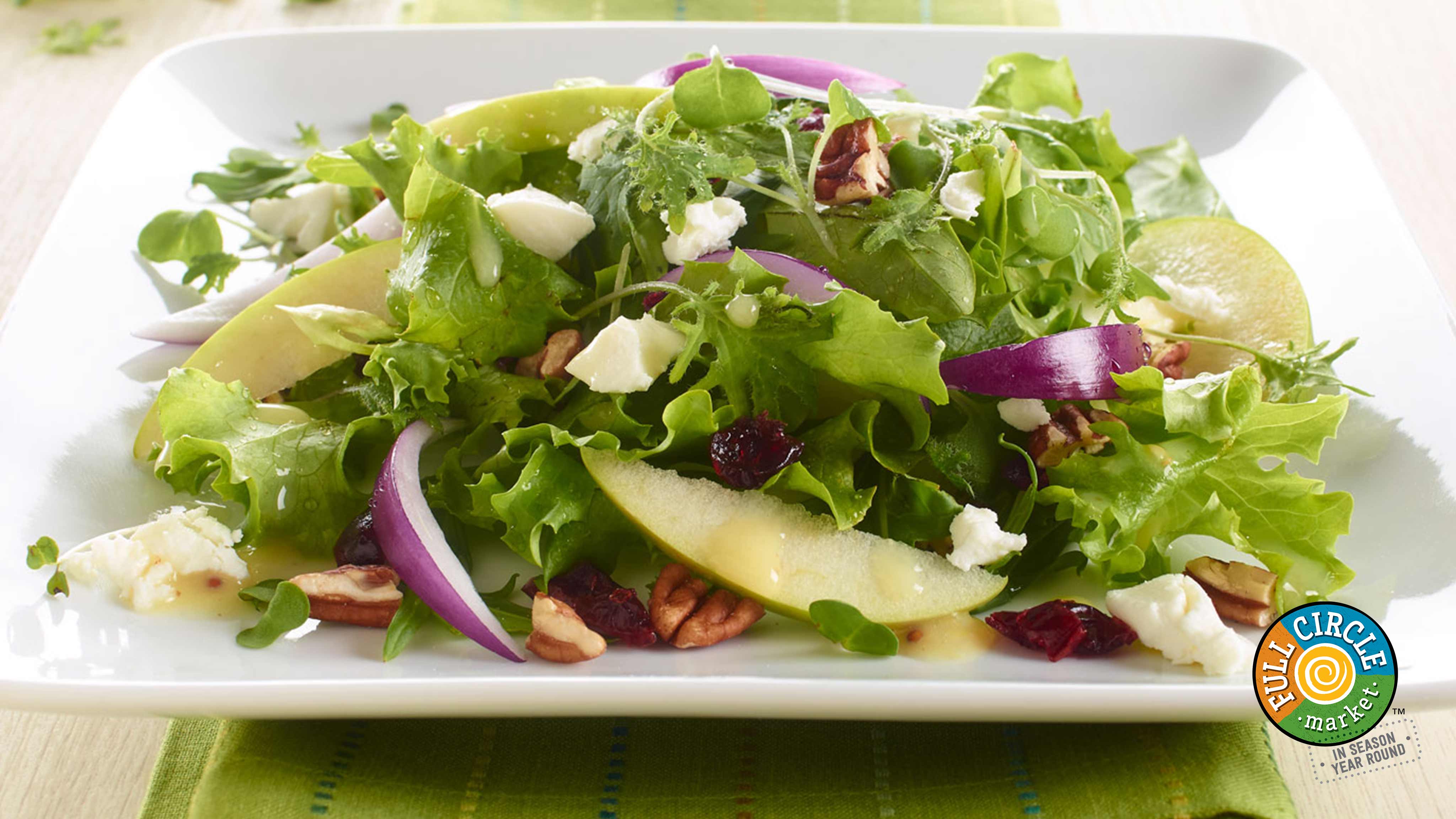Image for Recipe Apple Pecan Mixed Green Salad
