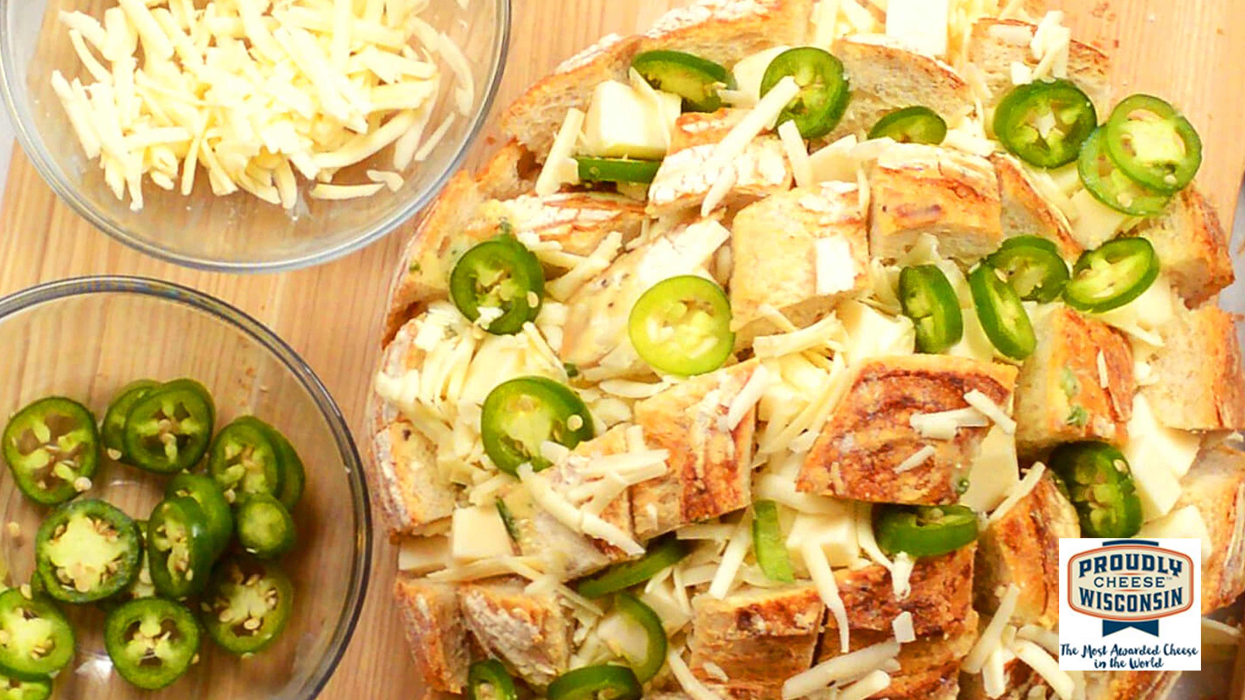 Image for Recipe The Cheesiest Jalapeno Pull-Apart Bread