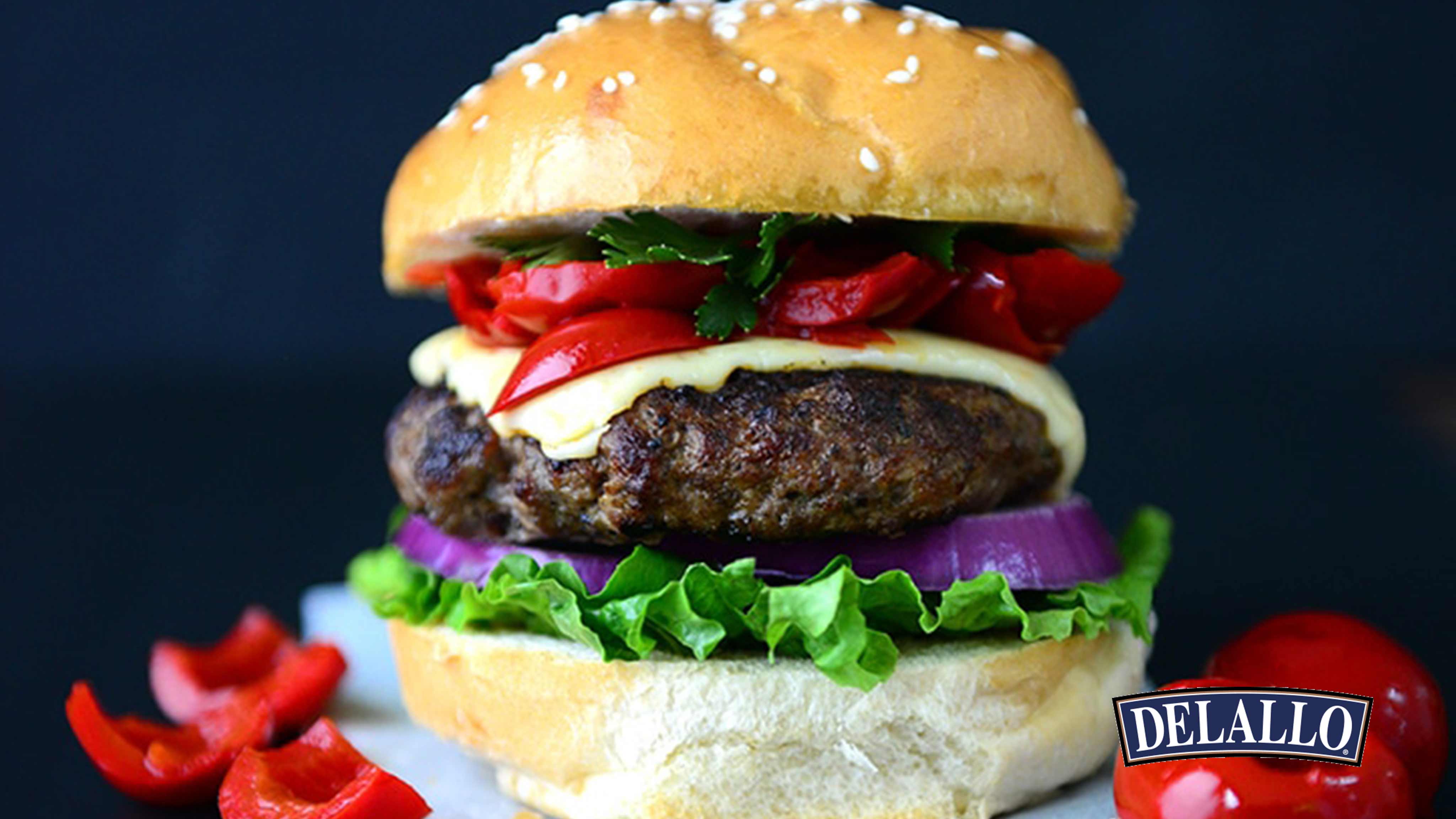 Image for Recipe Roasted Pepperazzi Burger