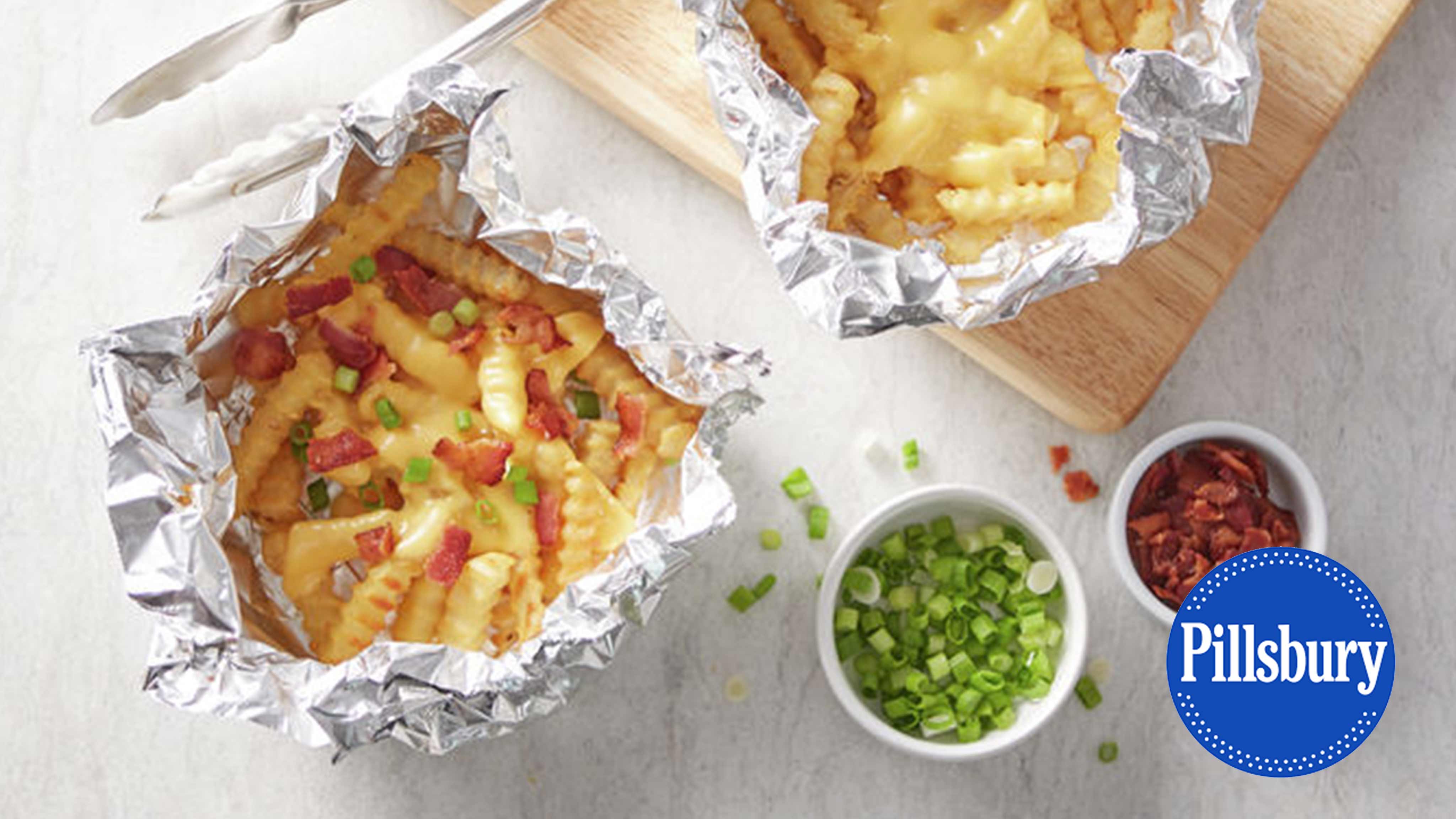 Image for Recipe Grilled Foil Pack Cheesy Fries