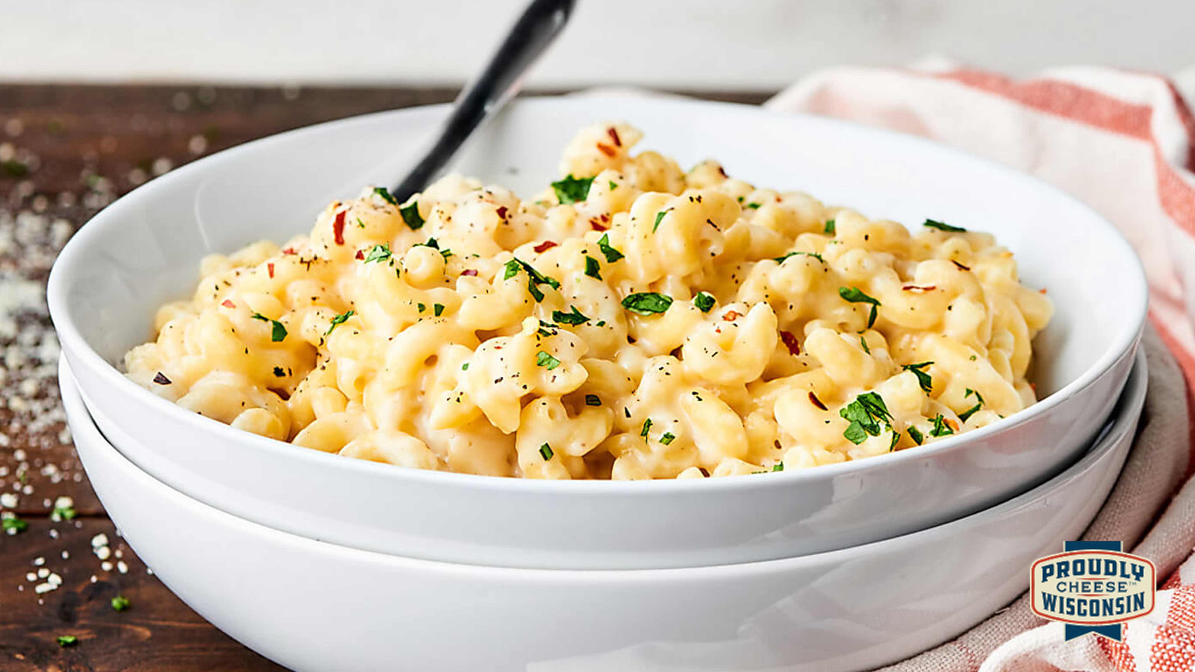 Image for Recipe Three-Cheese Wisconsin Mac and Cheese