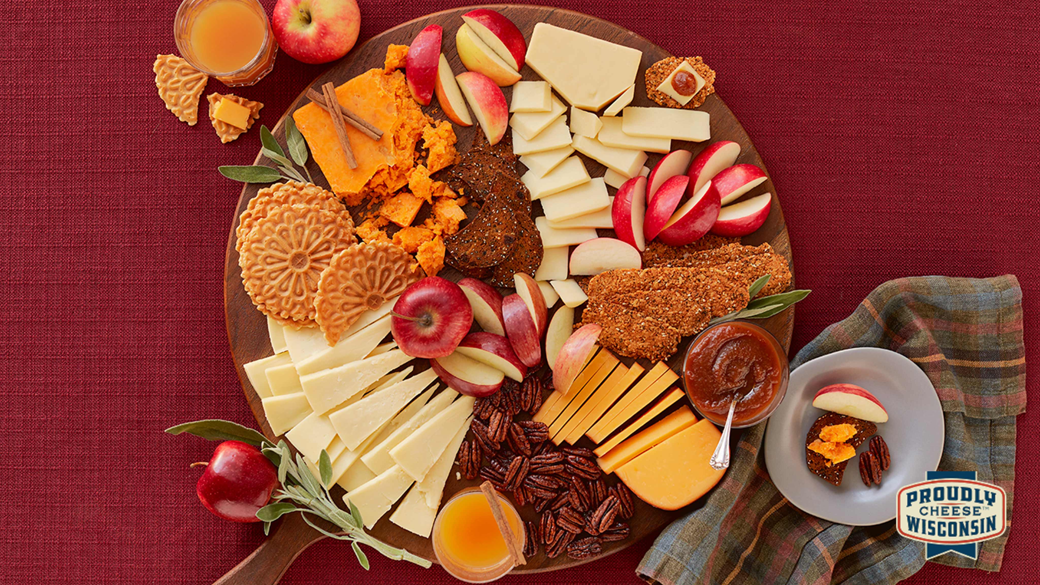 Image for Recipe Autumn Apple Cheese Board