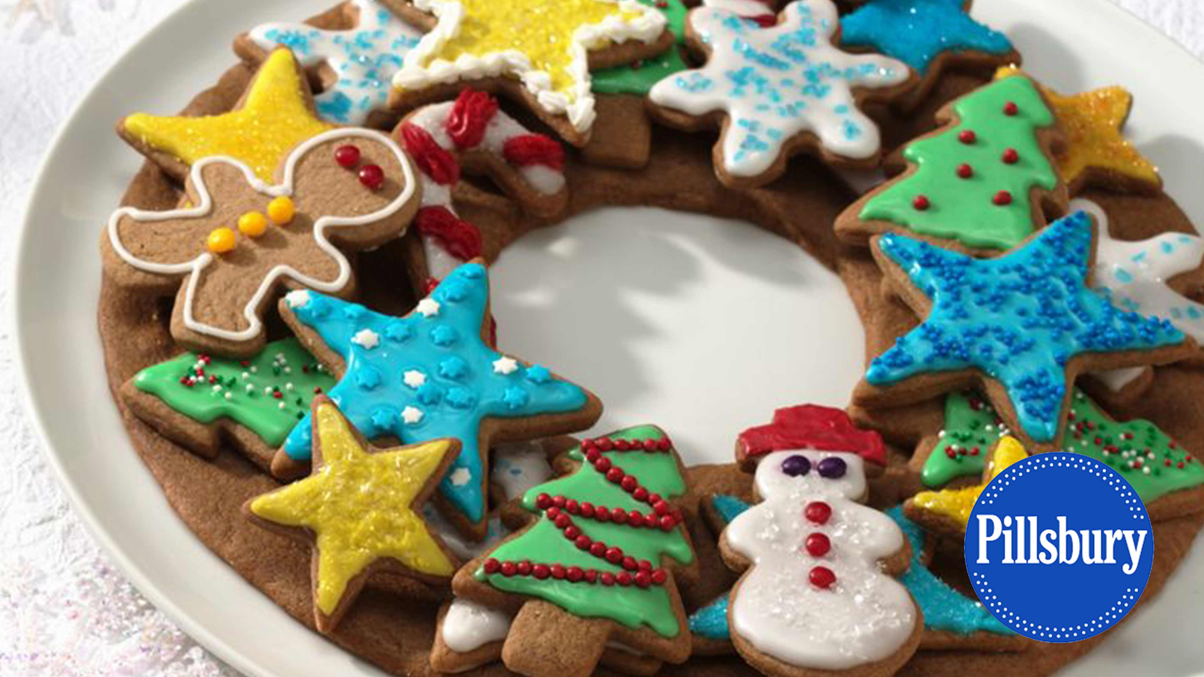 Image for Recipe Gingerbread Cookie Wreath