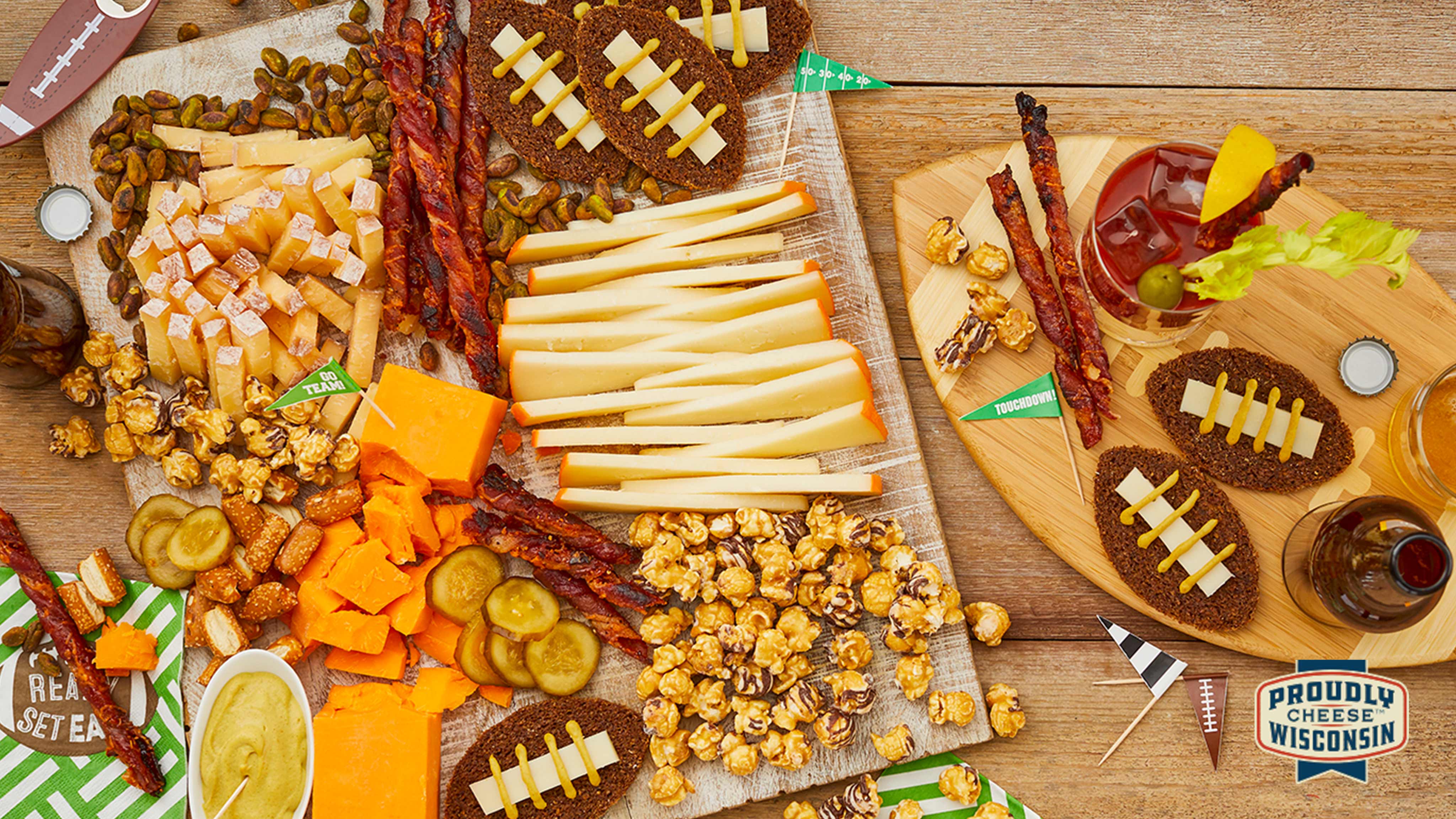 Image for Recipe Football Game Cheese Board