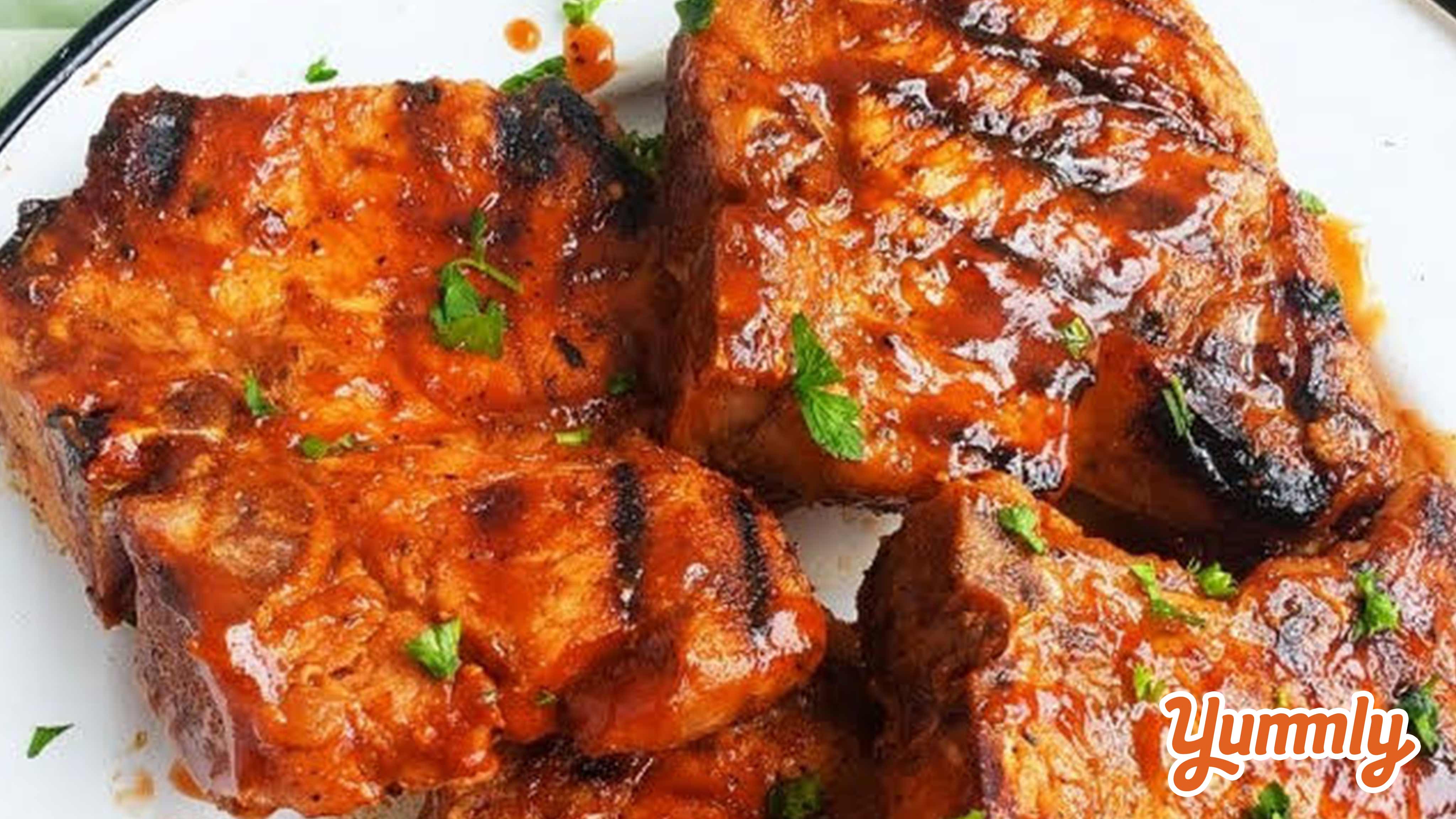 Spicy Grilled BBQ Pork Chops