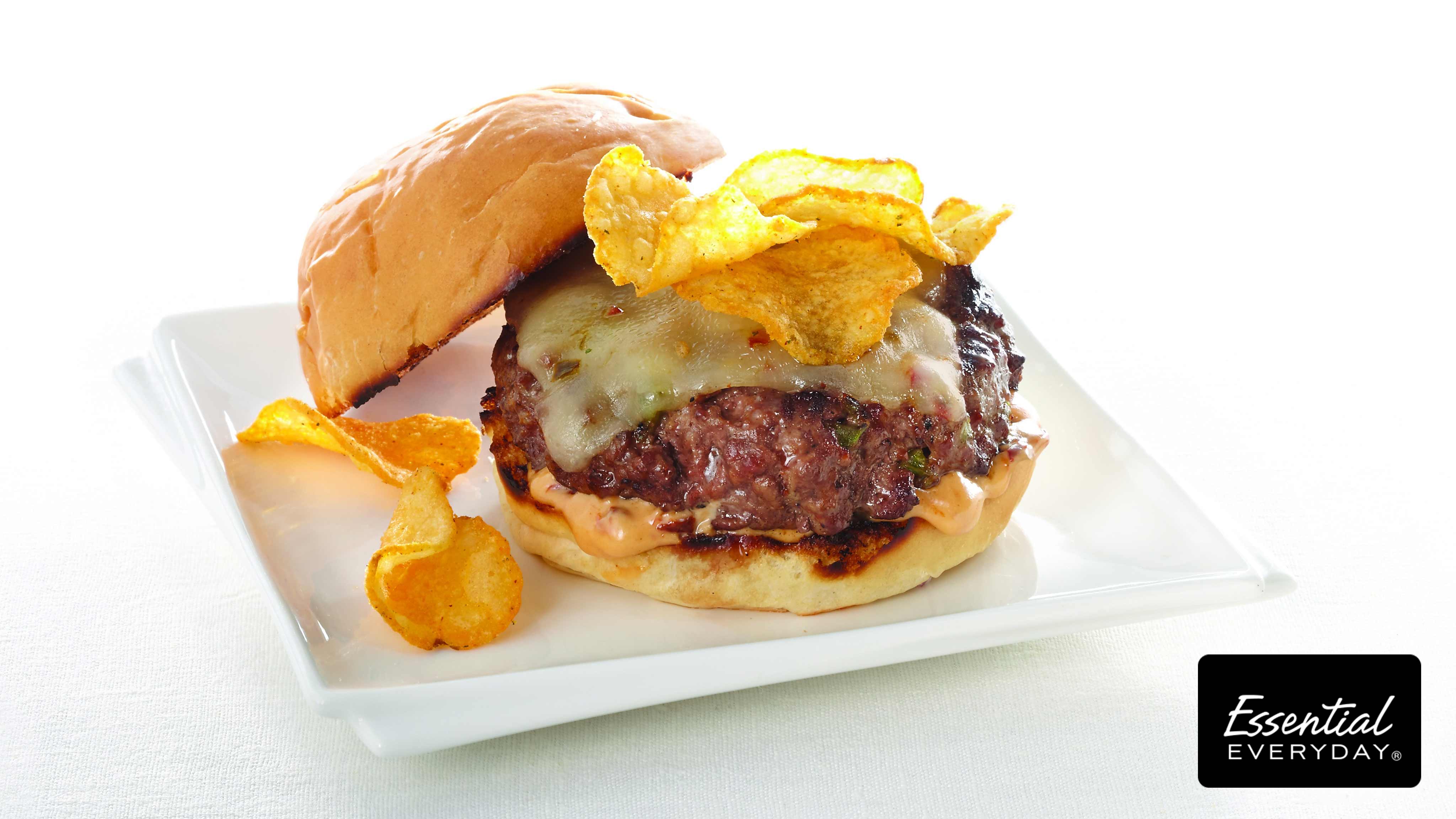 Image for Recipe Jalapeno Popper Burgers