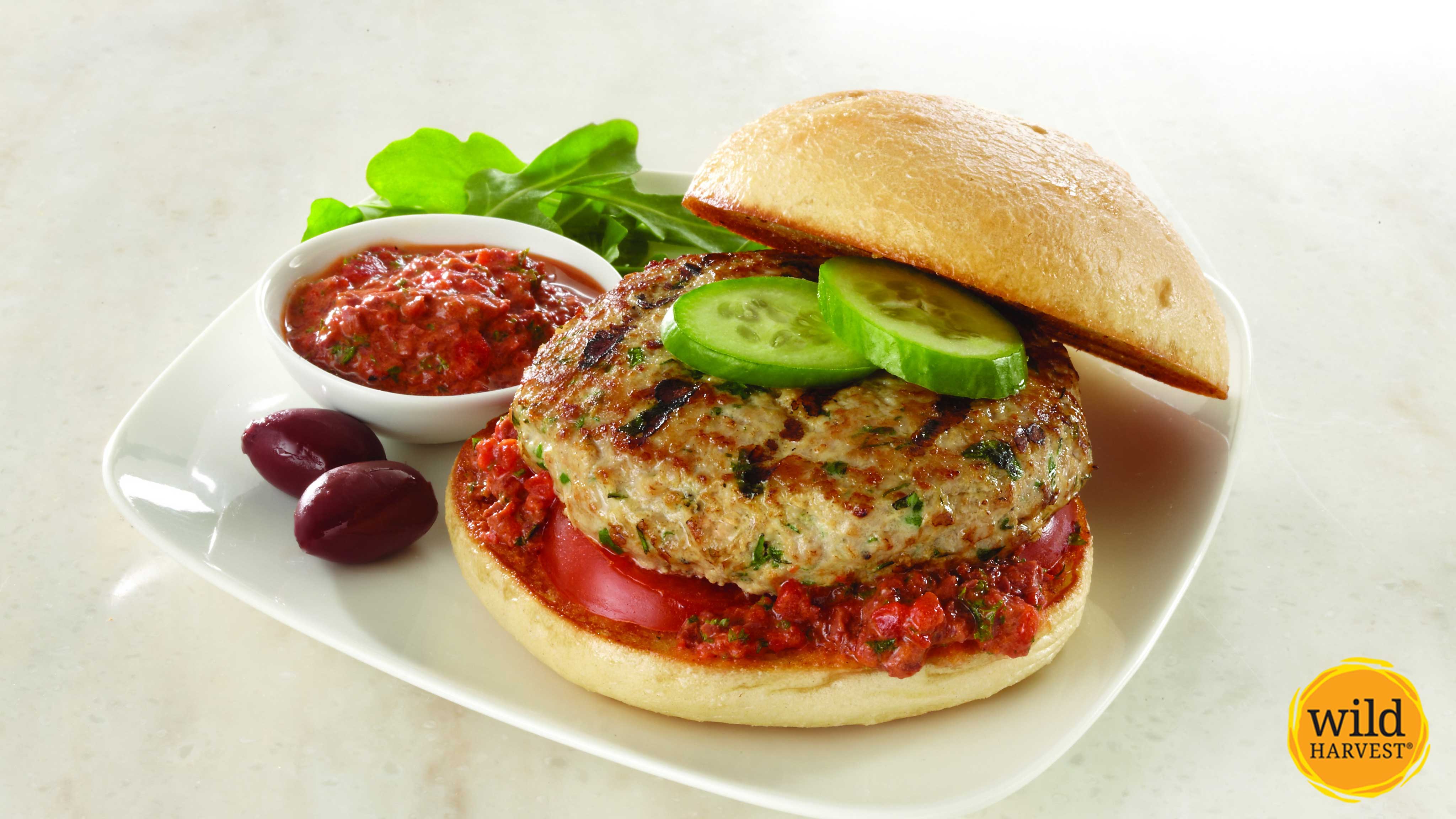 Image for Recipe Stuffed Turkey Burgers