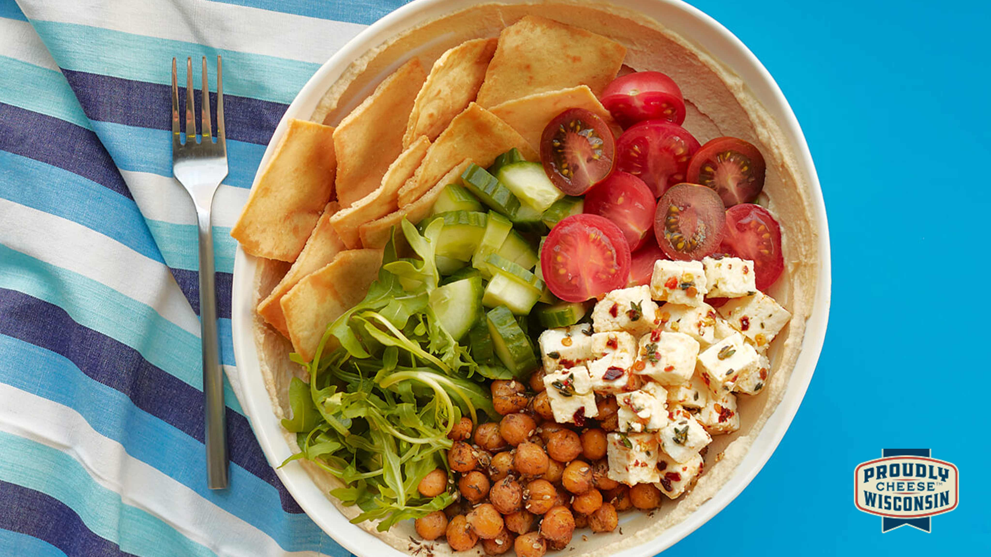 Image for Recipe Hummus Bowl with Marinated Feta