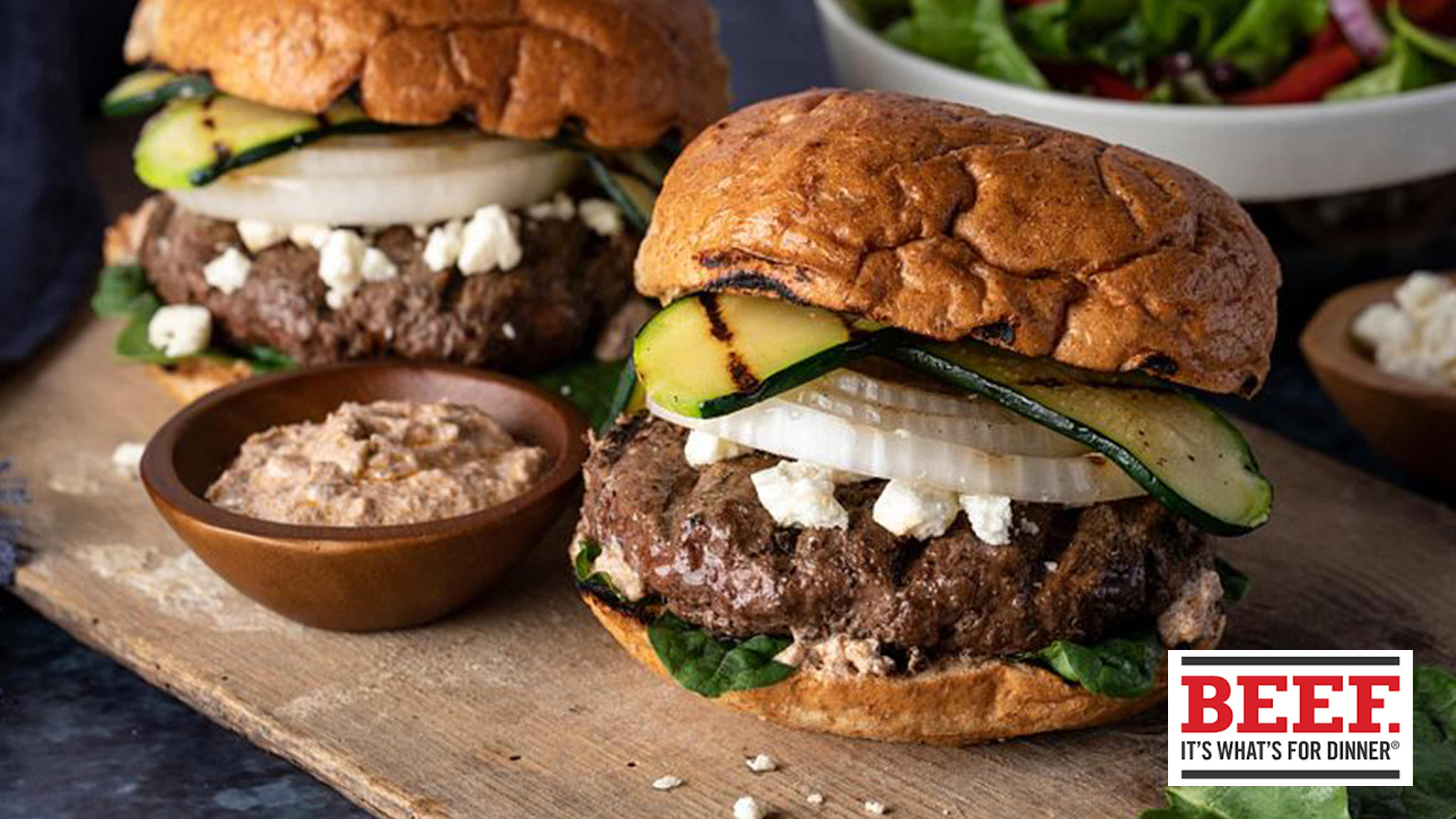 Image for Recipe Olympian Burgers