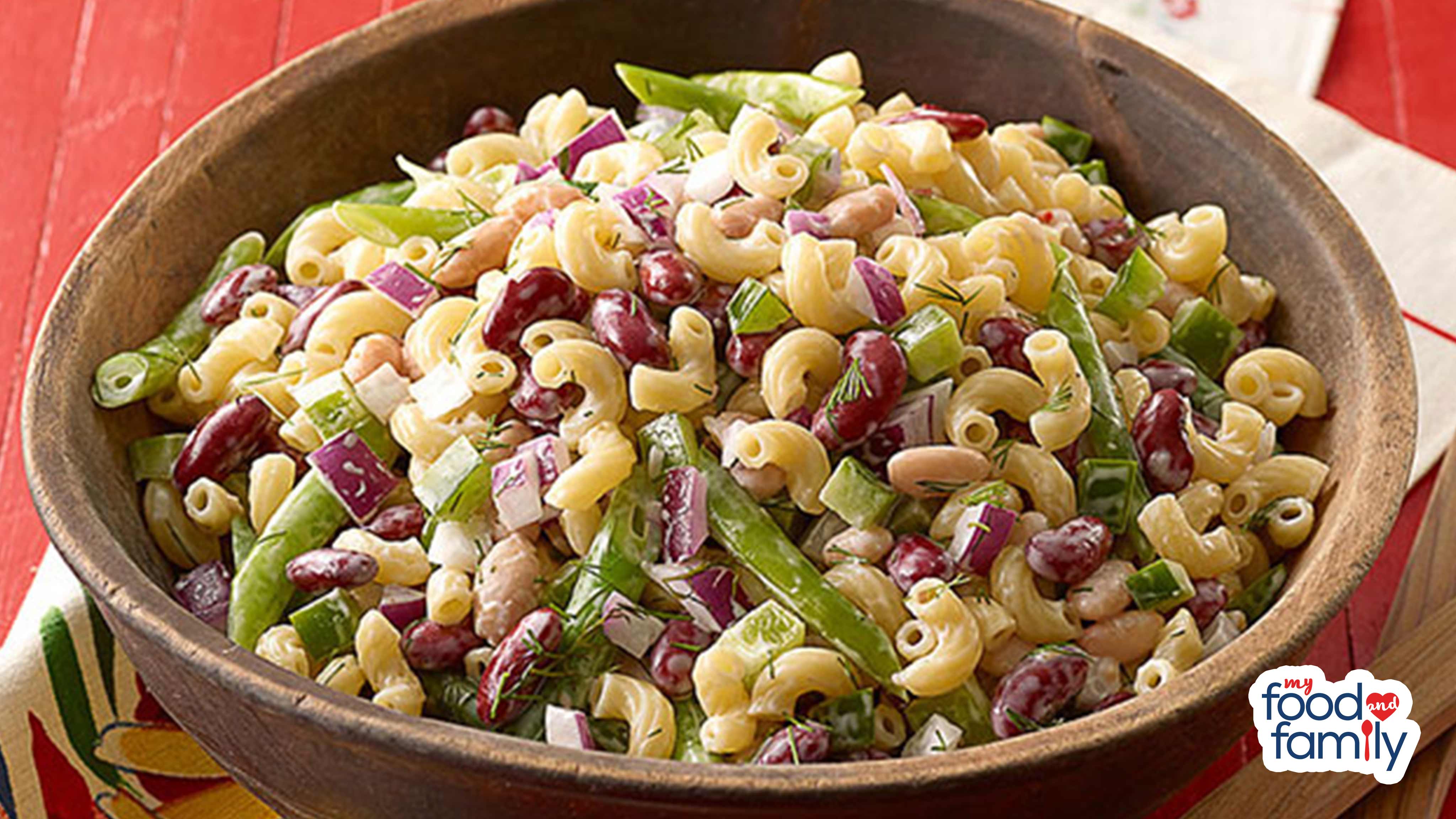 Image for Recipe Three-Bean Macaroni Salad